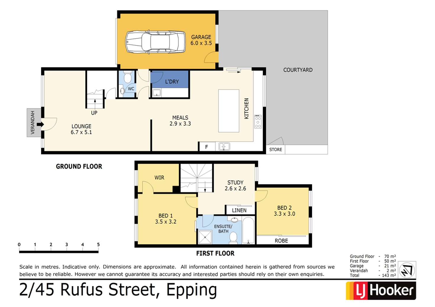 Floorplan of Homely unit listing, Unit 2/45 Rufus Street, Epping VIC 3076