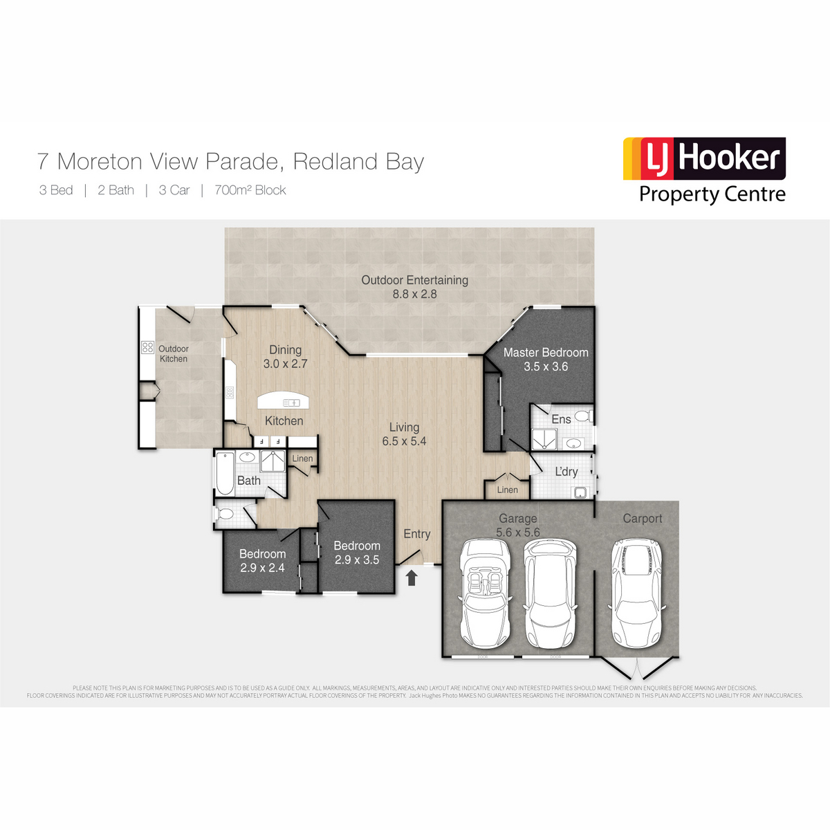 Floorplan of Homely house listing, 7 Moreton View Parade, Redland Bay QLD 4165
