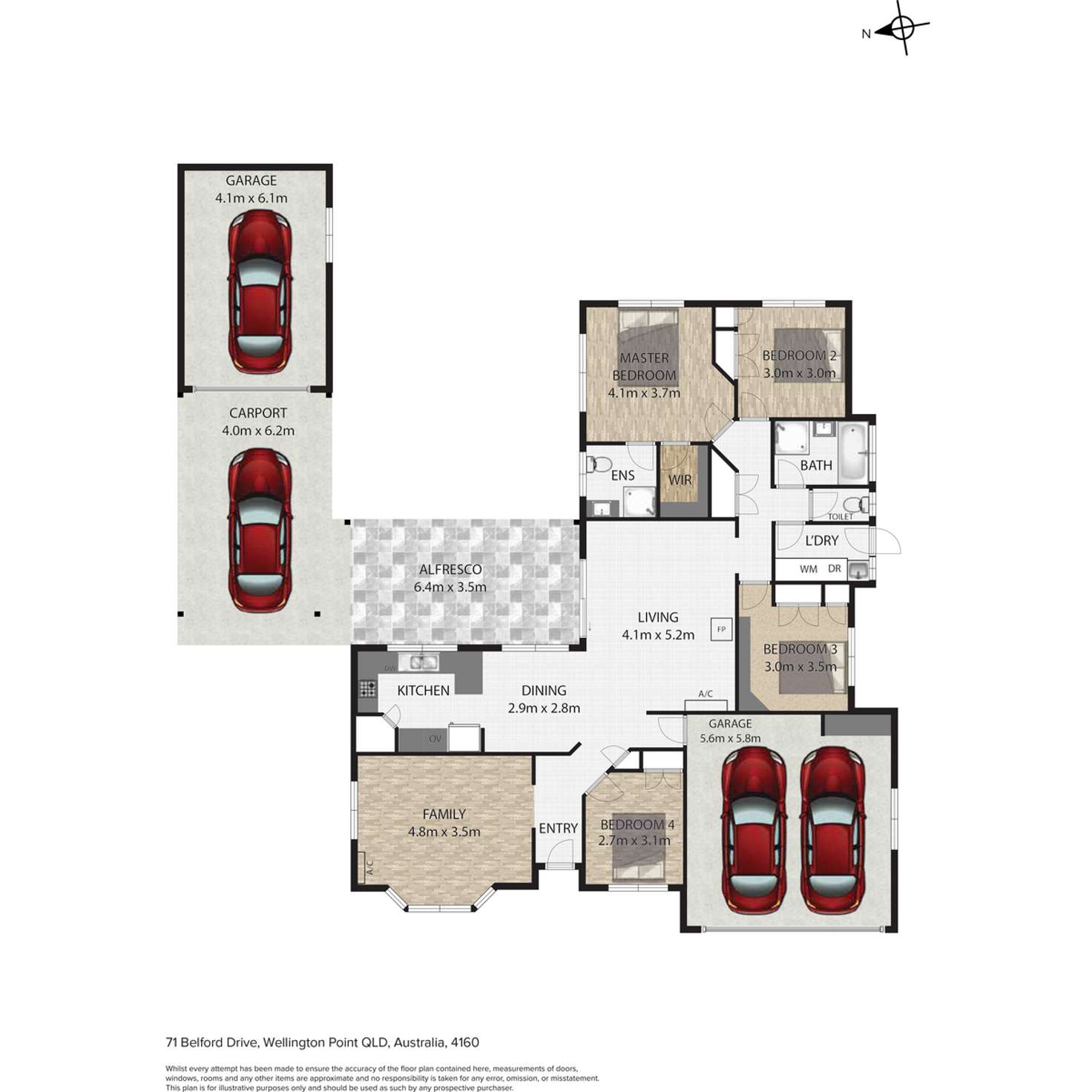 Floorplan of Homely house listing, 71 Belford Drive, Wellington Point QLD 4160