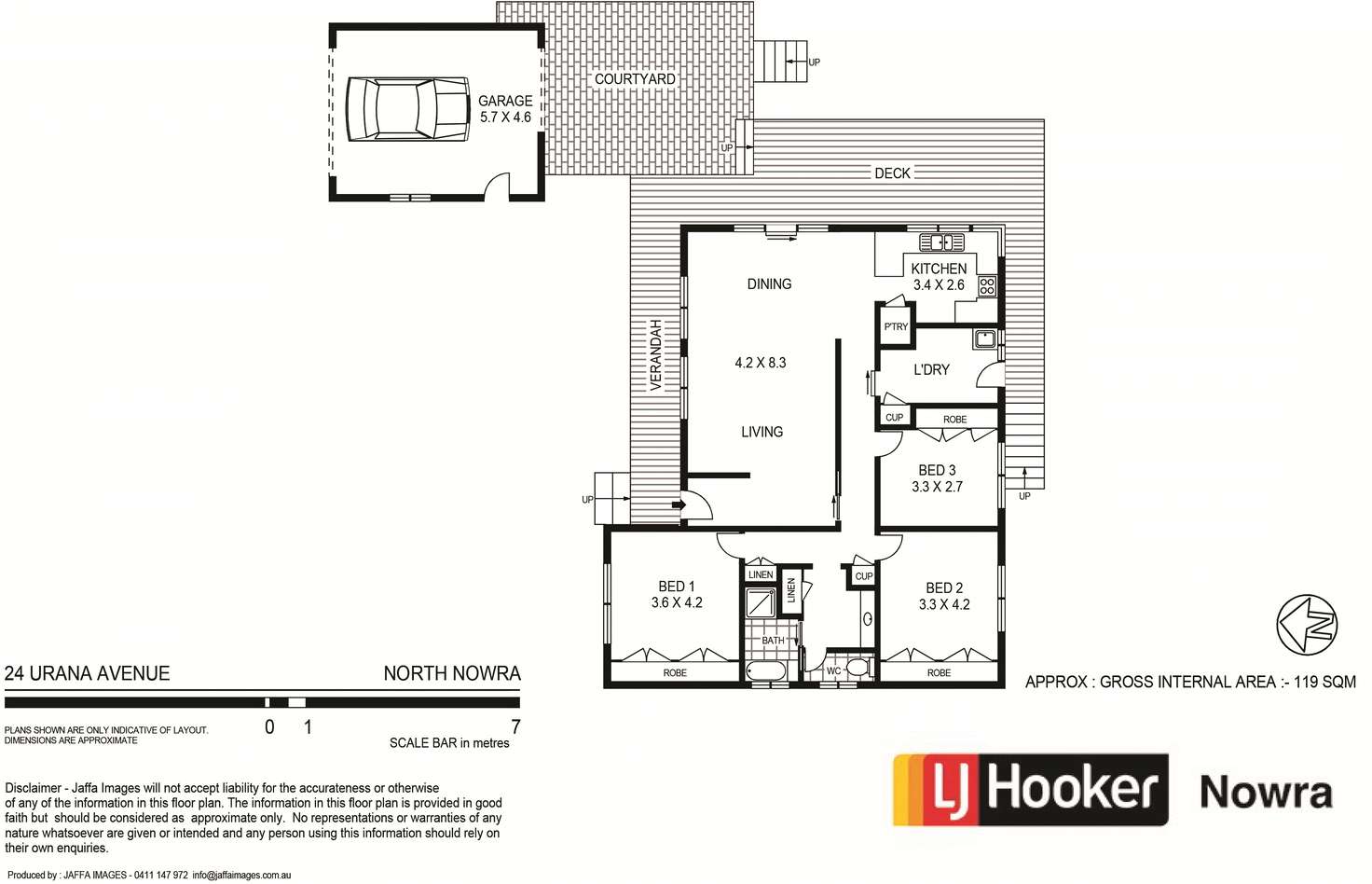 Floorplan of Homely house listing, 24 Uranna Avenue, North Nowra NSW 2541