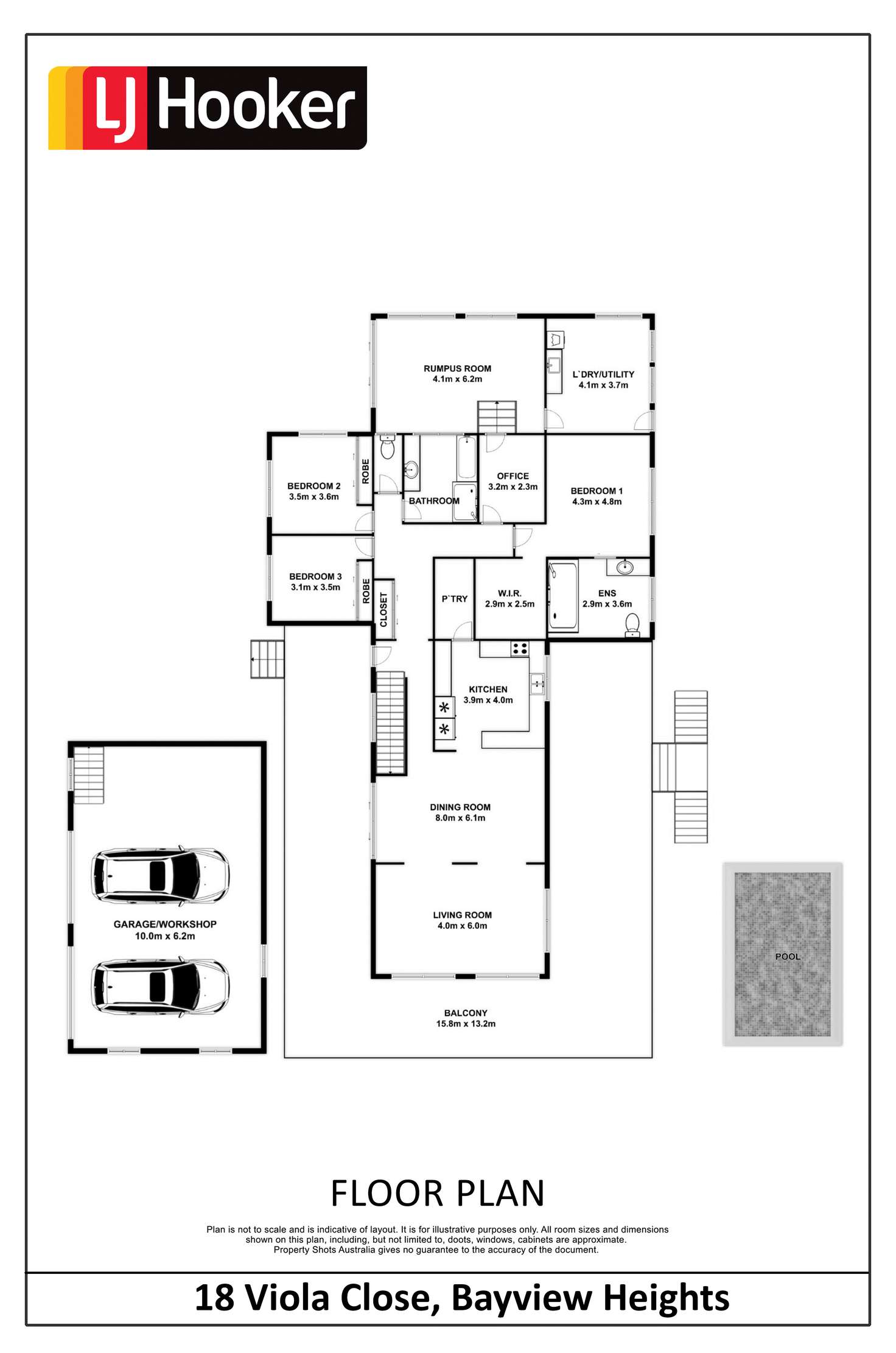 Floorplan of Homely house listing, 18 Viola Close, Bayview Heights QLD 4868