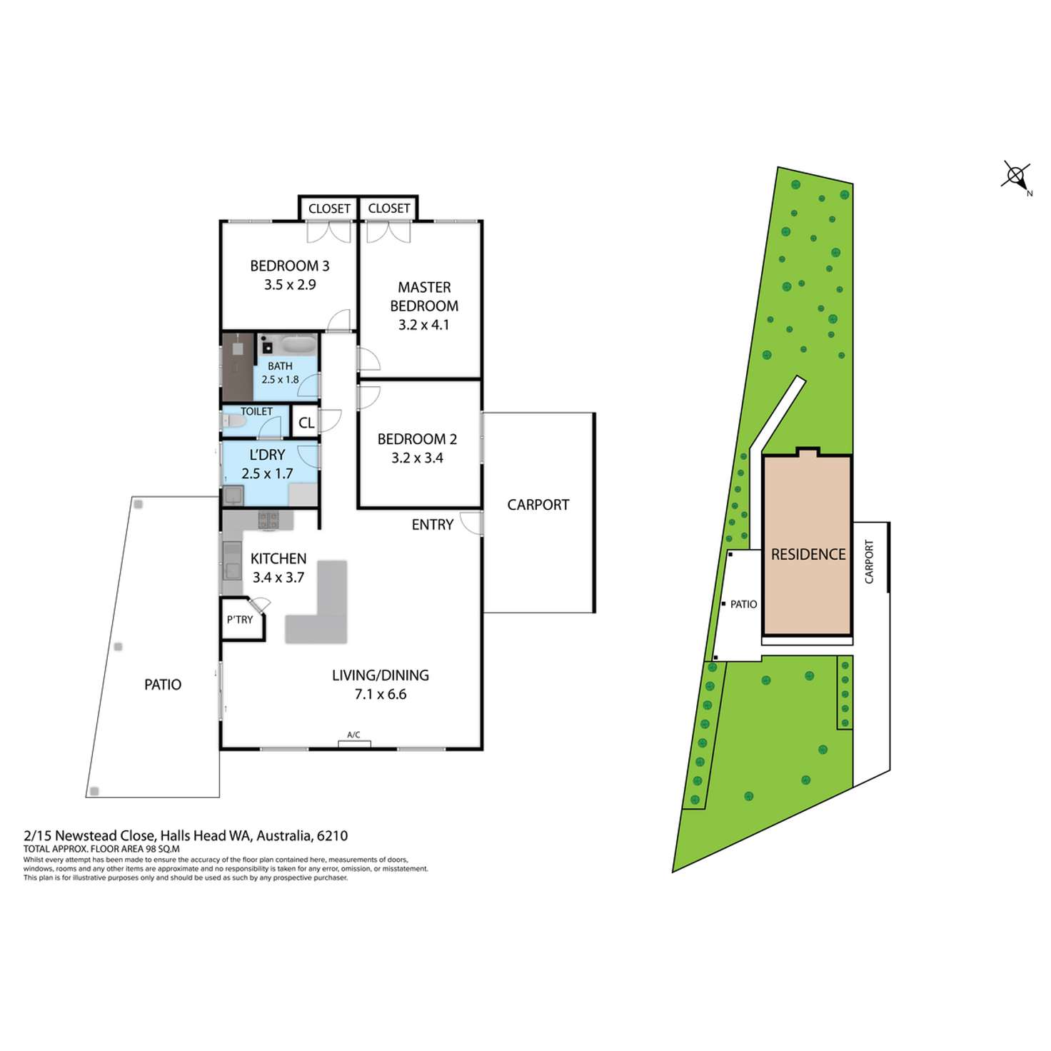 Floorplan of Homely house listing, 2/15 Newstead Close, Halls Head WA 6210