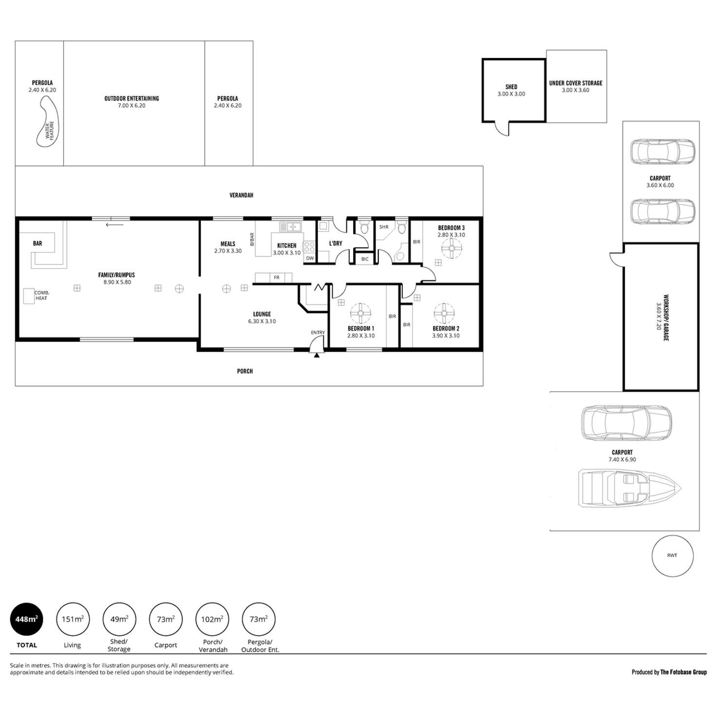 Floorplan of Homely house listing, 6 Fradd Road, Angle Vale SA 5117