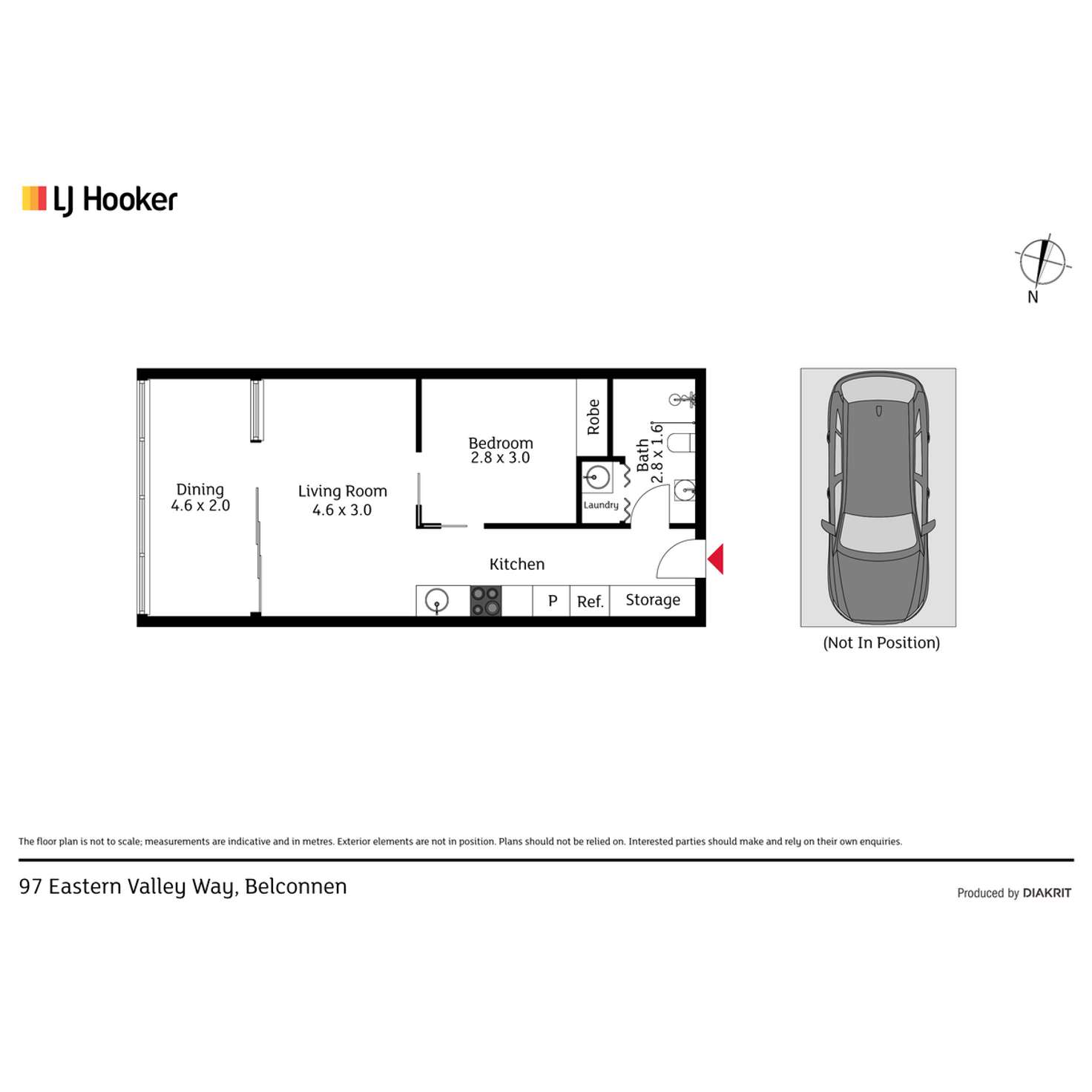 Floorplan of Homely apartment listing, 25/97 Eastern Valley Way, Belconnen ACT 2617