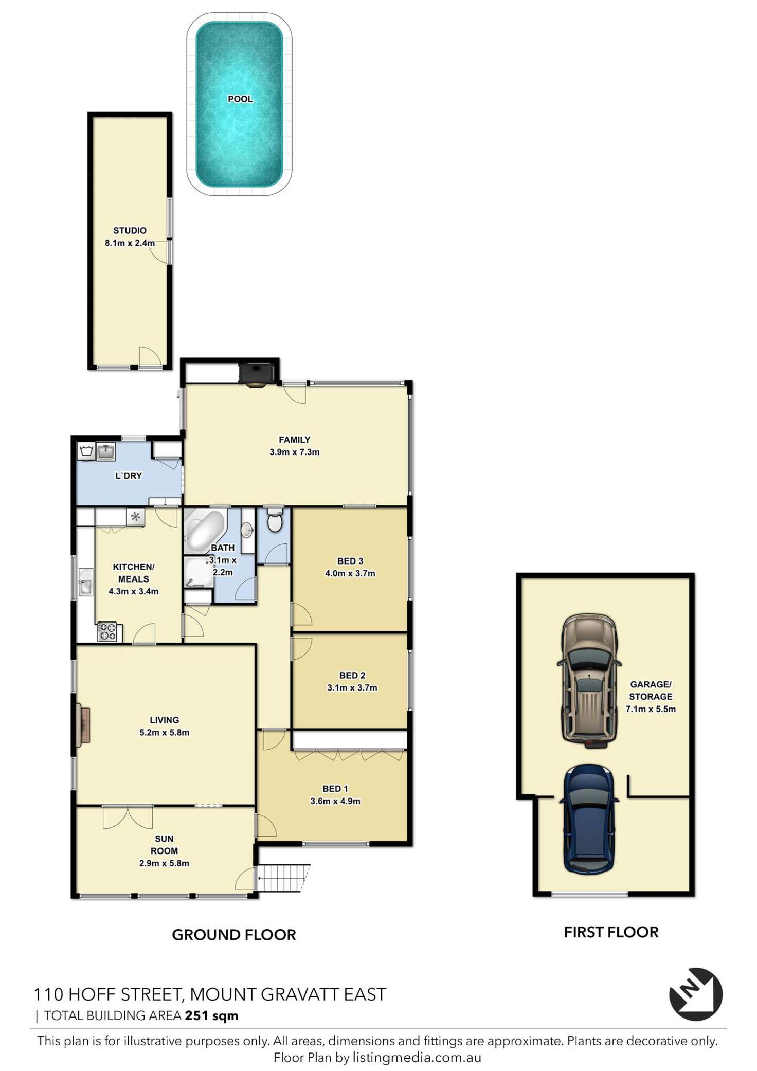 Floorplan of Homely house listing, 110 Hoff Street, Mount Gravatt East QLD 4122