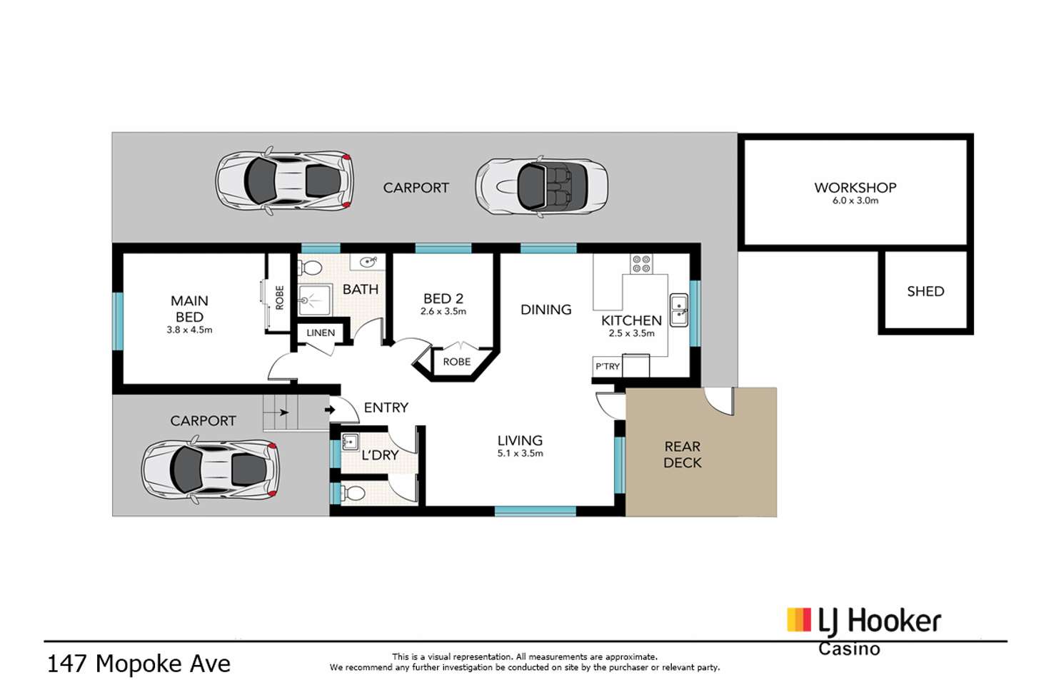 Floorplan of Homely house listing, 147 Mopoke Avenue/69 Light Street, Casino NSW 2470