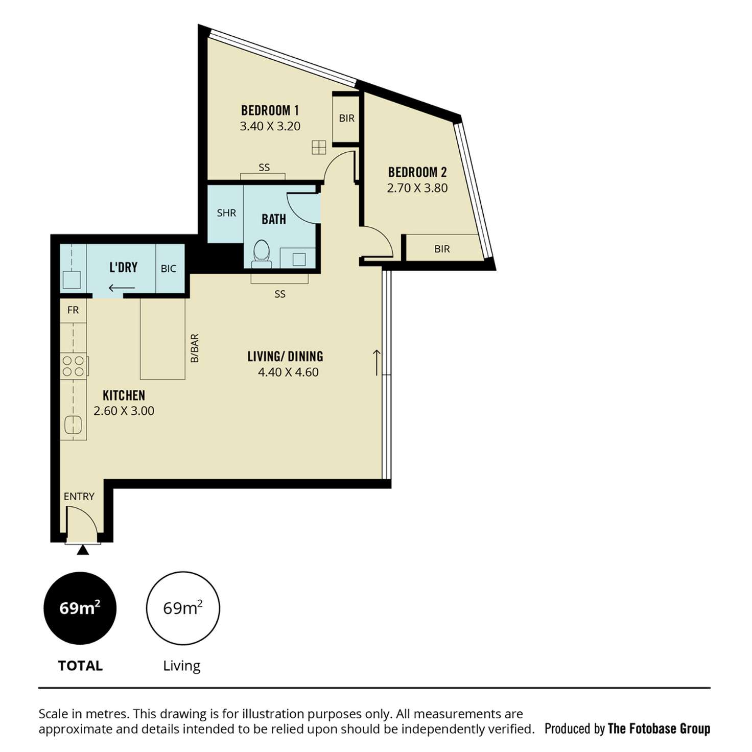 Floorplan of Homely apartment listing, 707/421 King William Street, Adelaide SA 5000