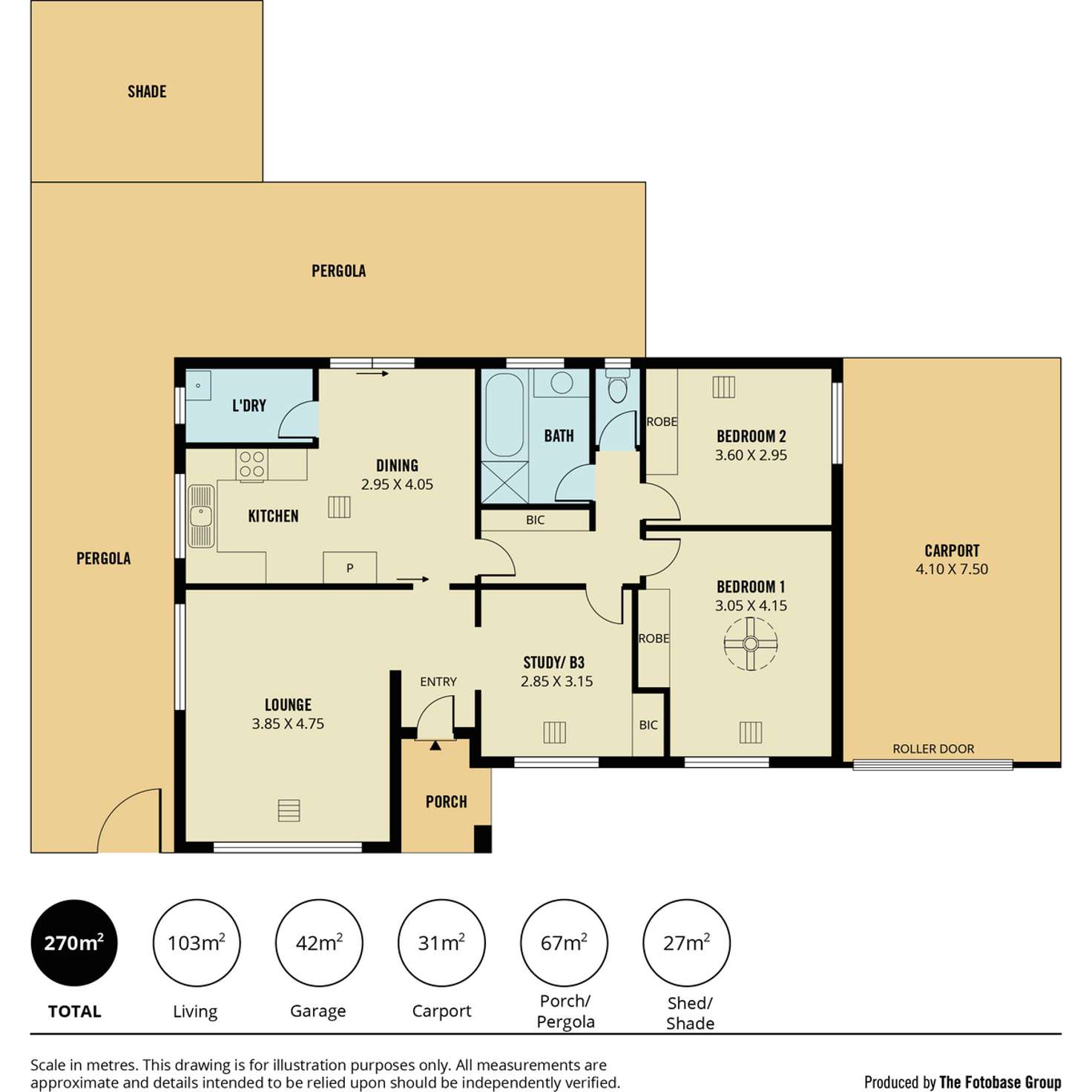 Floorplan of Homely house listing, 23 Elliott Avenue, Gulfview Heights SA 5096
