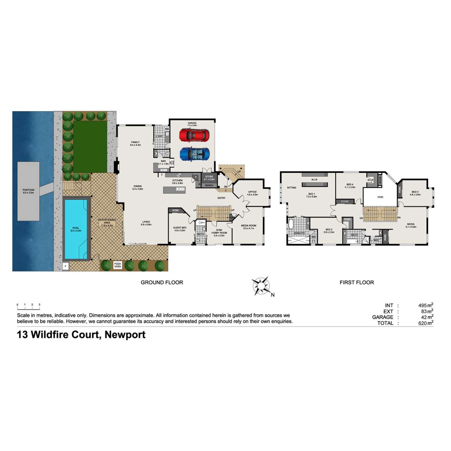 Floorplan of Homely house listing, 13 Wildfire Court, Newport QLD 4020