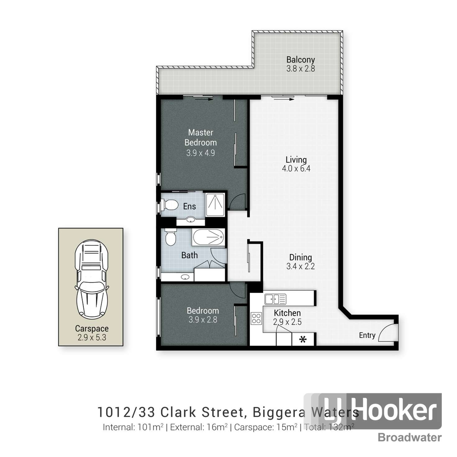 Floorplan of Homely unit listing, 1012/33 Clark Street, Biggera Waters QLD 4216