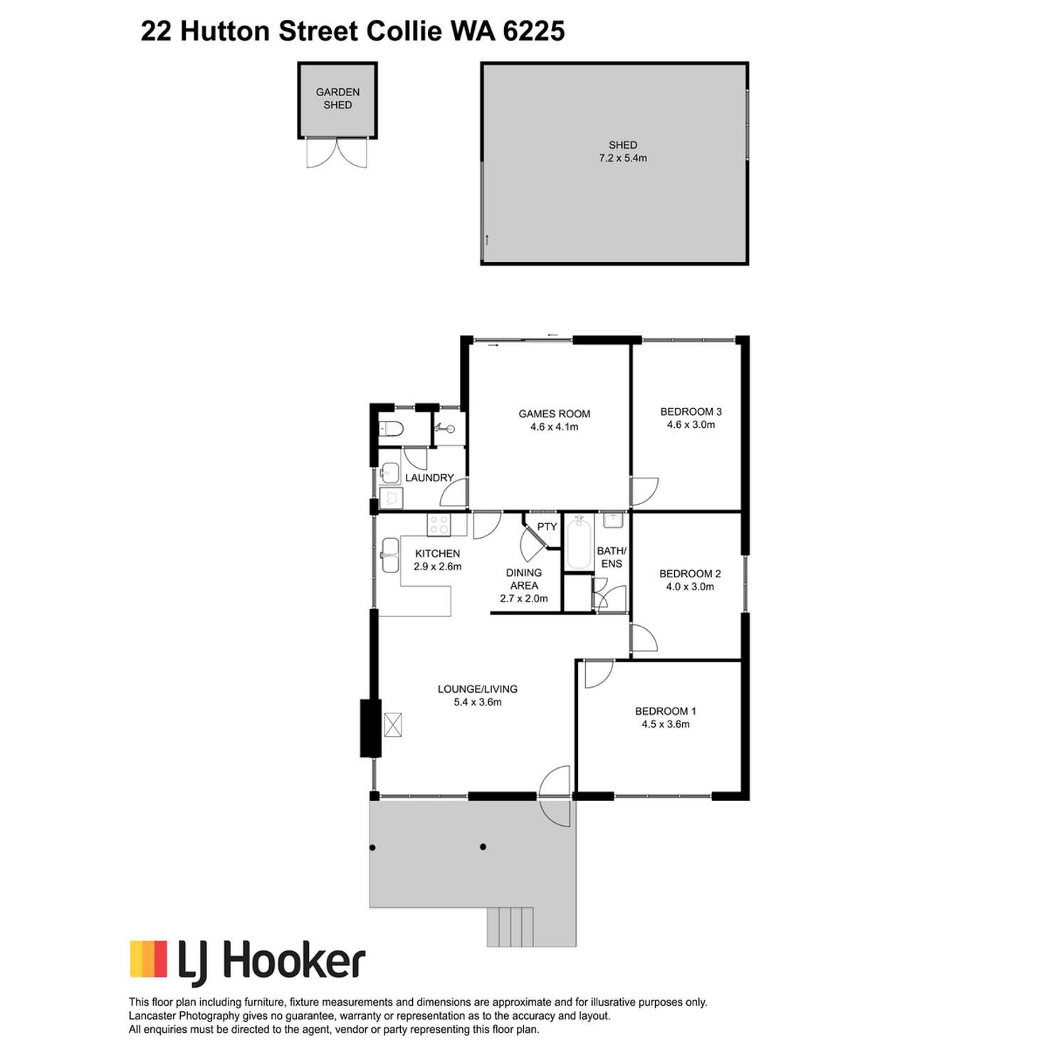 Floorplan of Homely house listing, 22 Hutton Street, Collie WA 6225