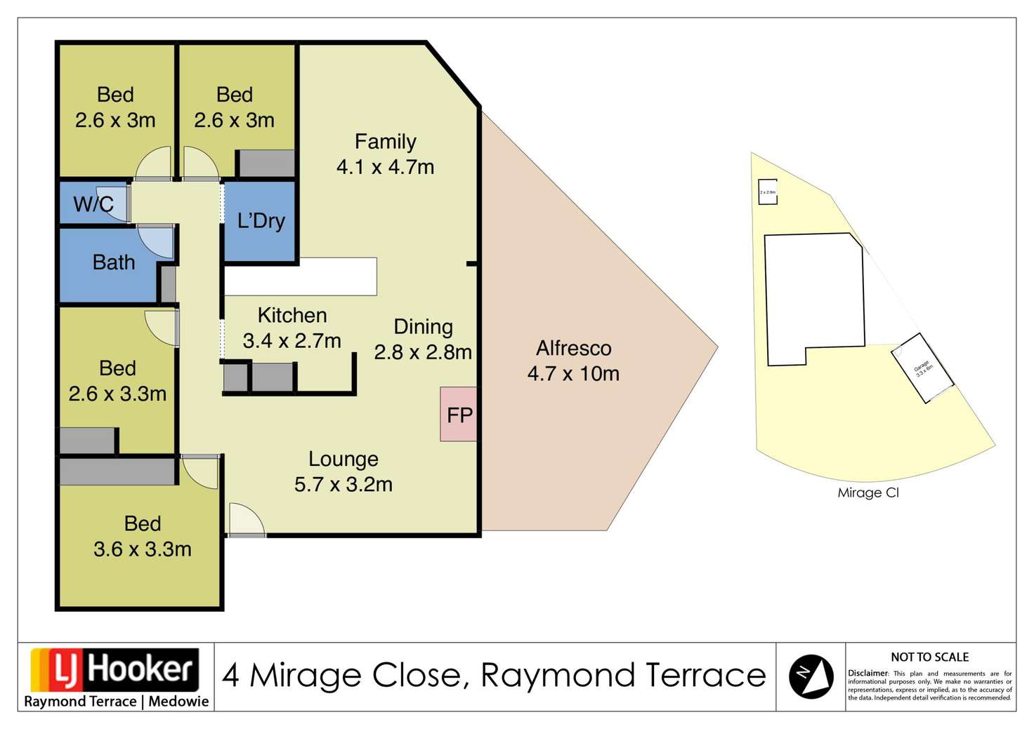 Floorplan of Homely house listing, 4 Mirage Close, Raymond Terrace NSW 2324