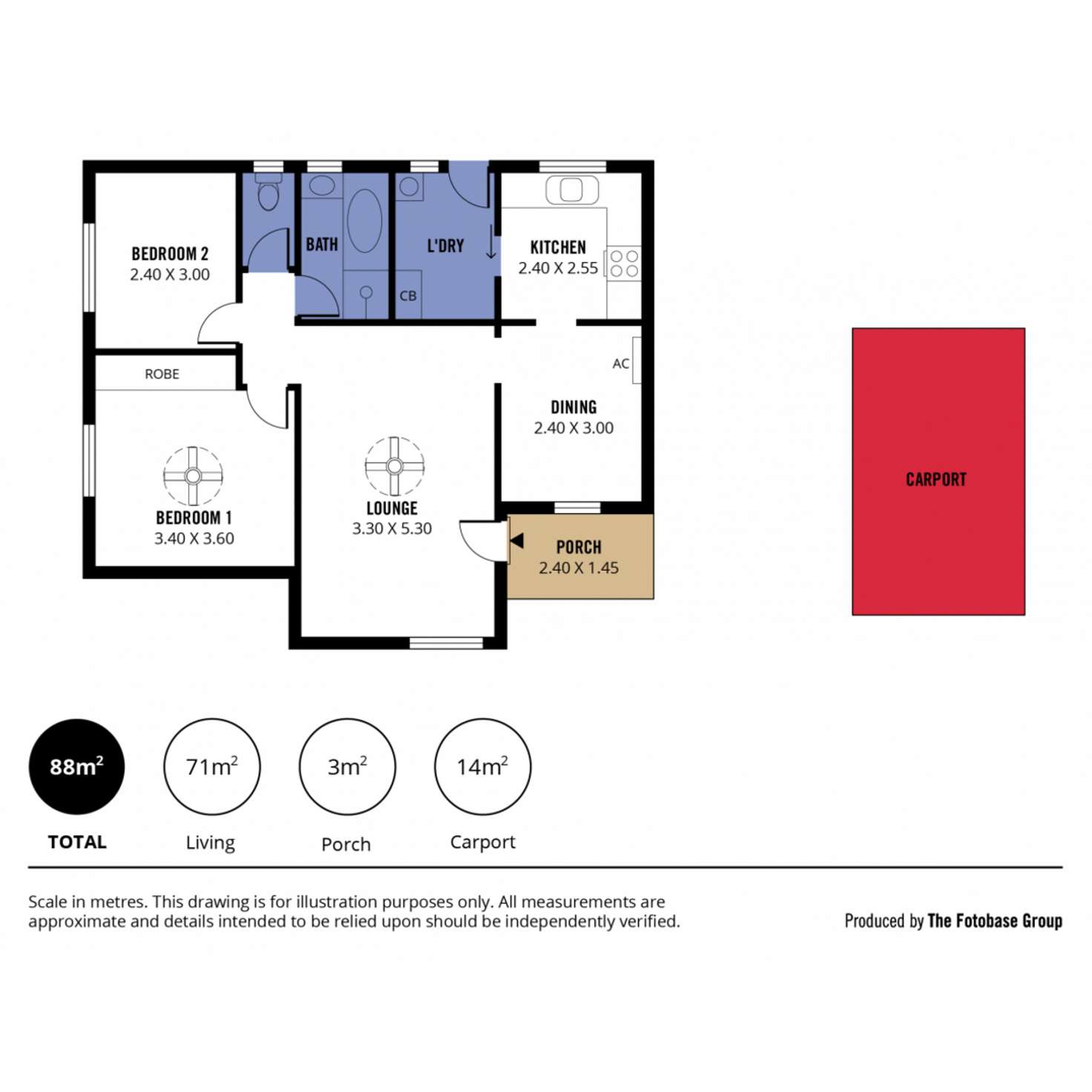 Floorplan of Homely unit listing, 10/32A McMahon Road, Morphett Vale SA 5162