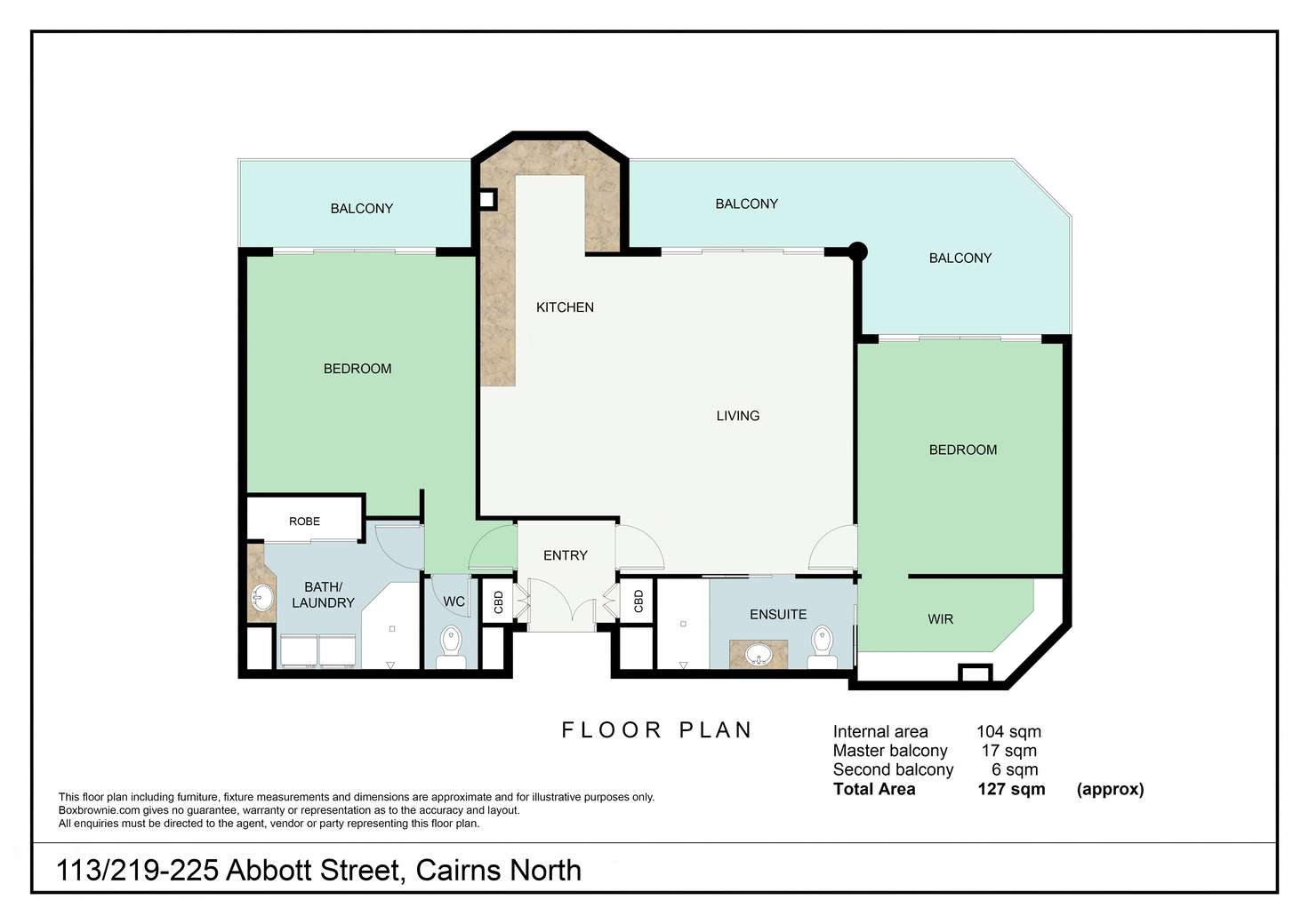 Floorplan of Homely apartment listing, 113/219-225 Abbott Street, Cairns North QLD 4870