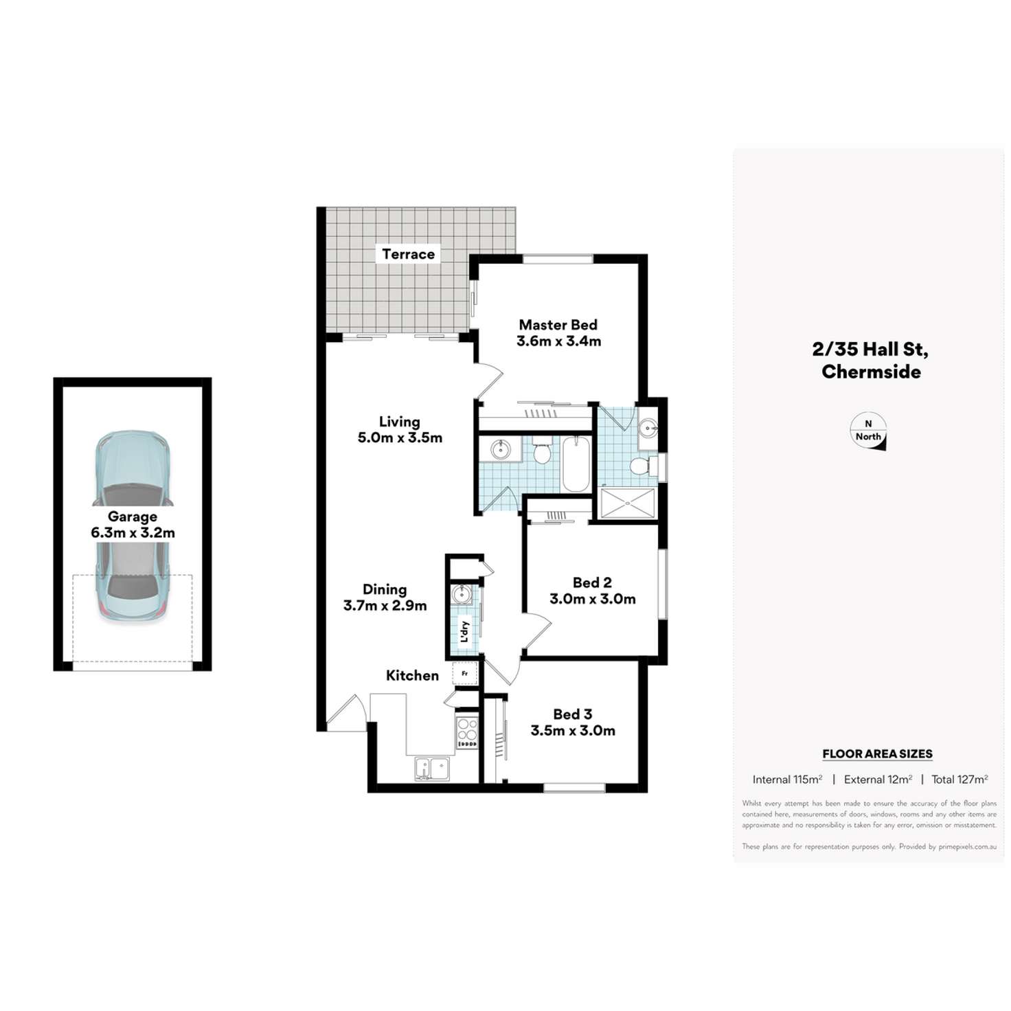 Floorplan of Homely apartment listing, 2/35 Hall Street, Chermside QLD 4032