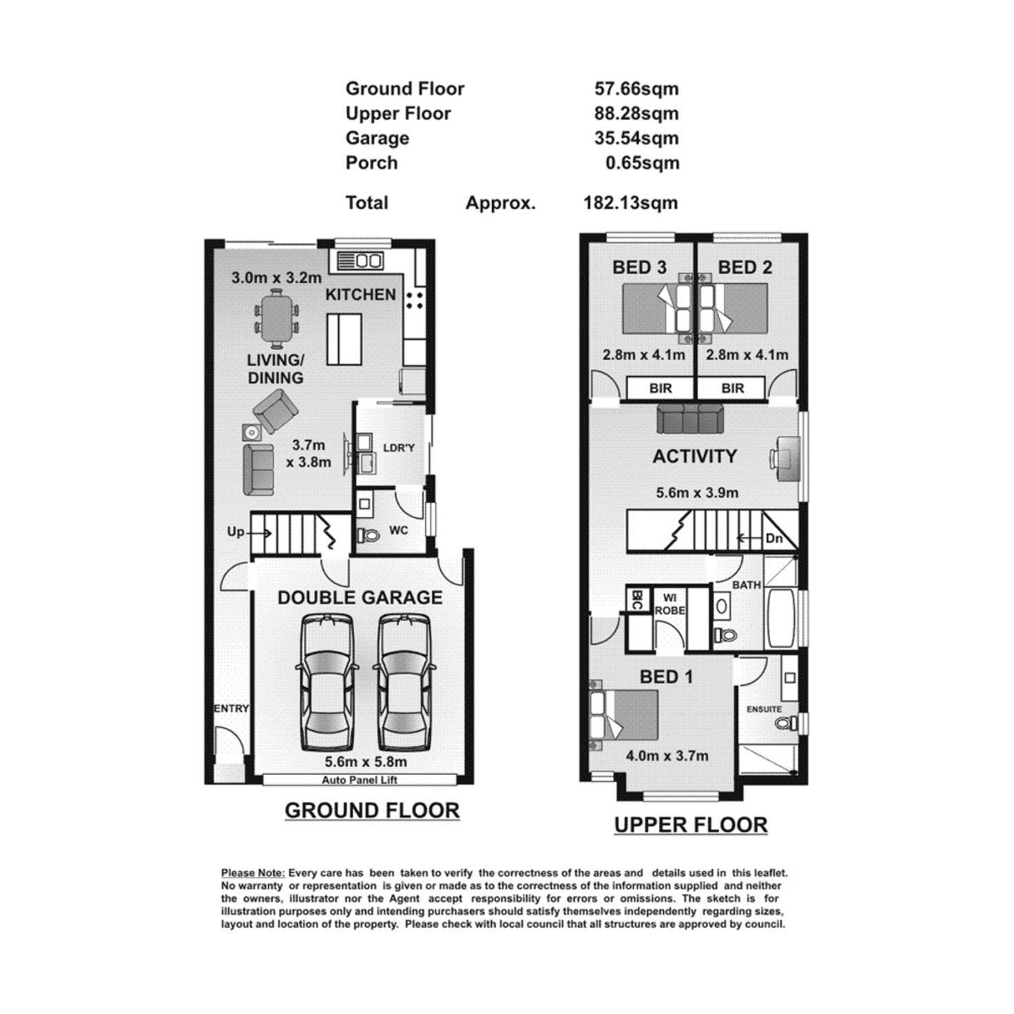Floorplan of Homely townhouse listing, 2/589 Lower North East Road, Campbelltown SA 5074