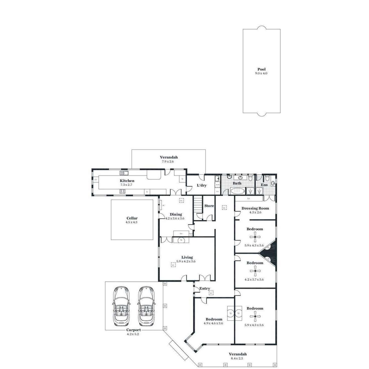 Floorplan of Homely house listing, 175 Cross Road, Westbourne Park SA 5041