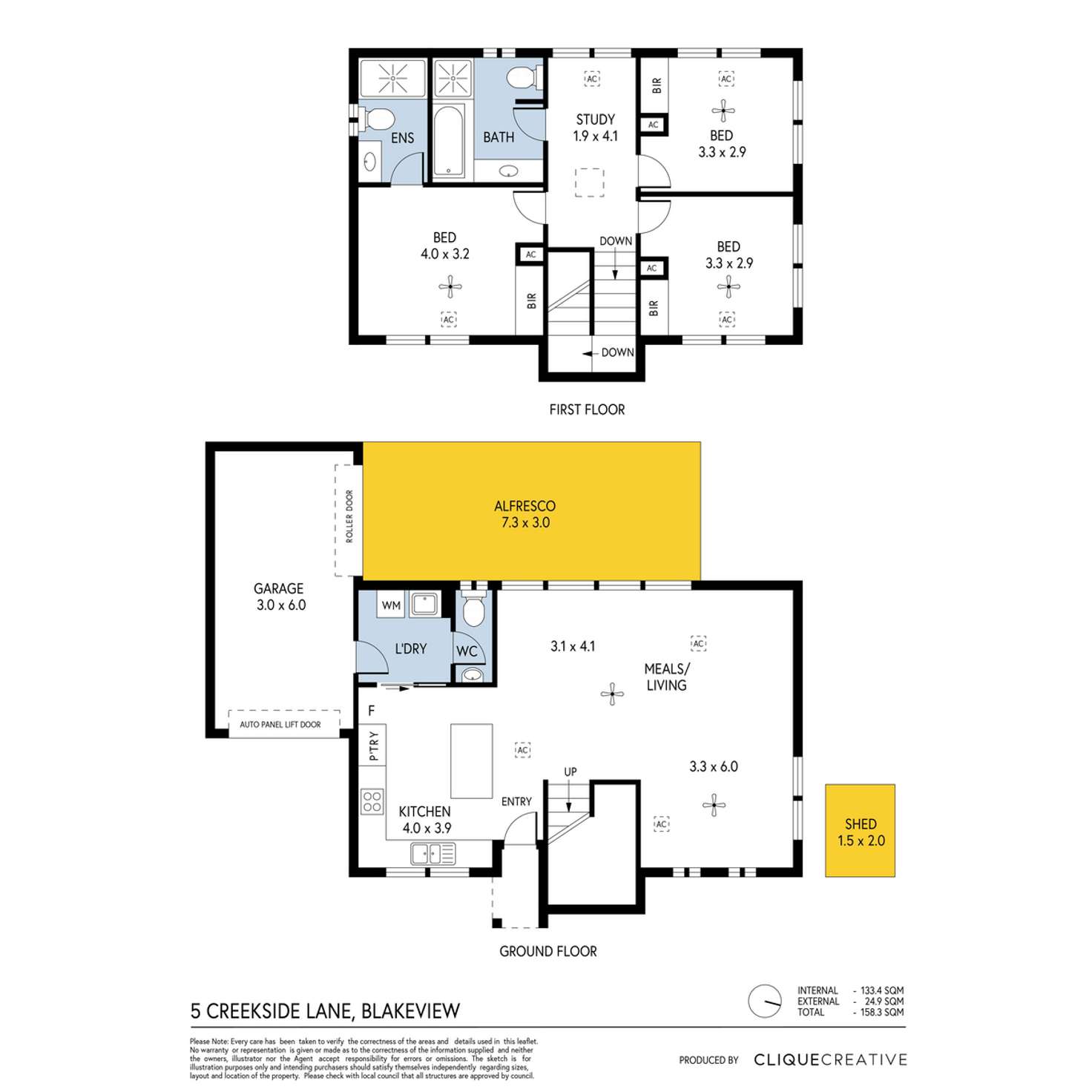 Floorplan of Homely house listing, 5 Creekside Lane, Blakeview SA 5114