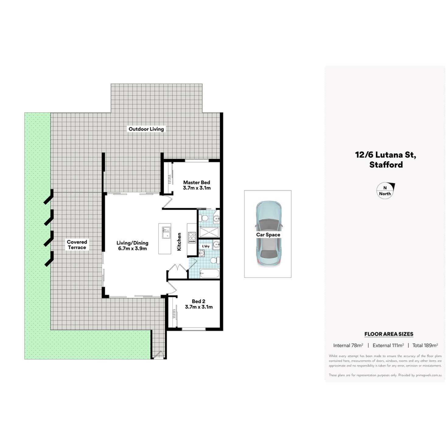 Floorplan of Homely unit listing, 12/6 Lutana Street, Stafford QLD 4053