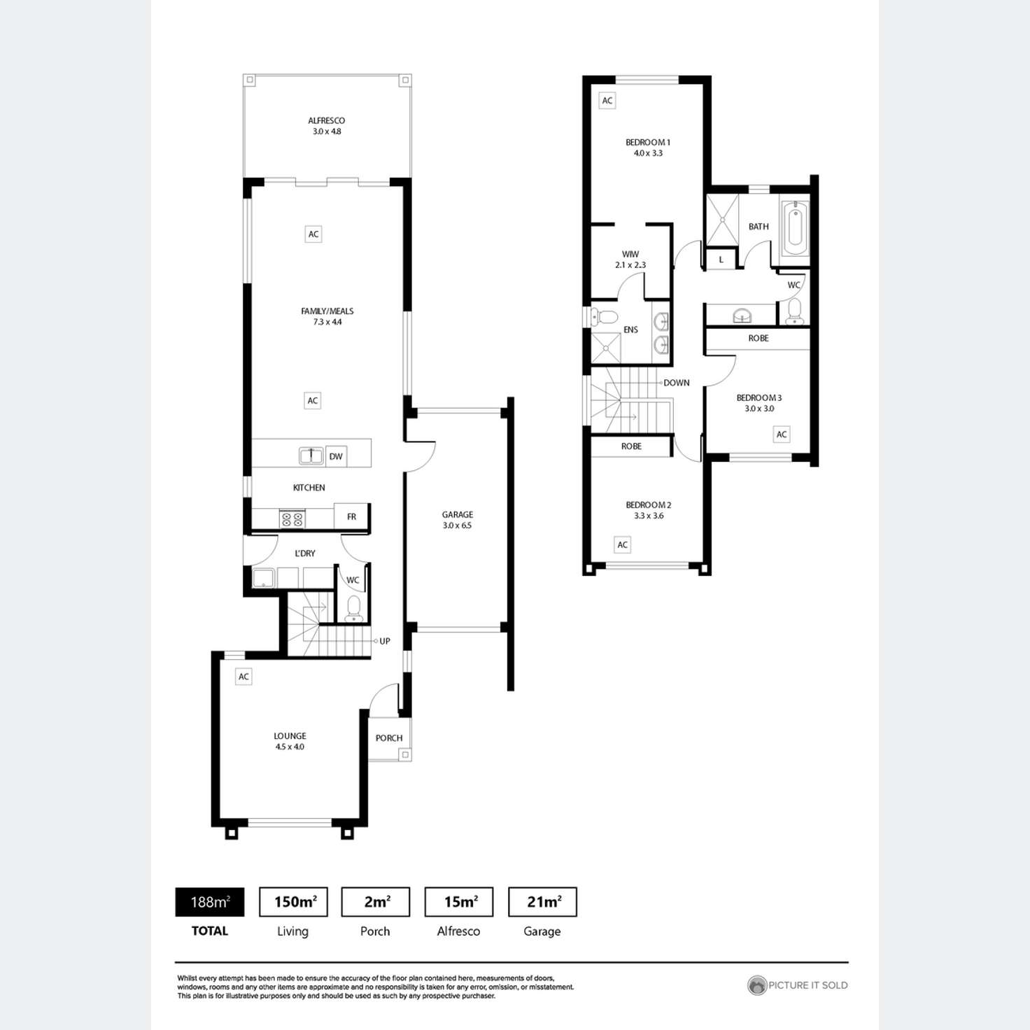 Floorplan of Homely house listing, 1 & 2/34A James Street, Woodville West SA 5011