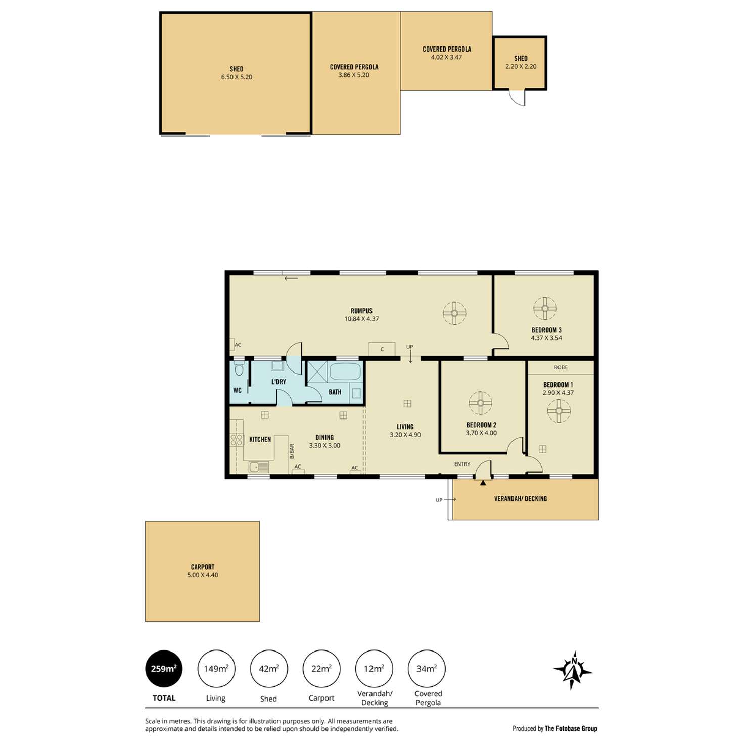 Floorplan of Homely house listing, 12 Popham Avenue, Gawler East SA 5118