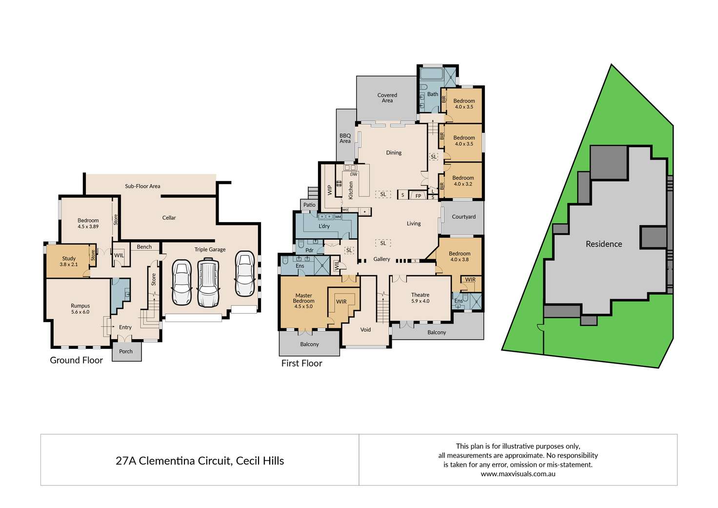 Floorplan of Homely house listing, 27A Clementina Circuit, Cecil Hills NSW 2171