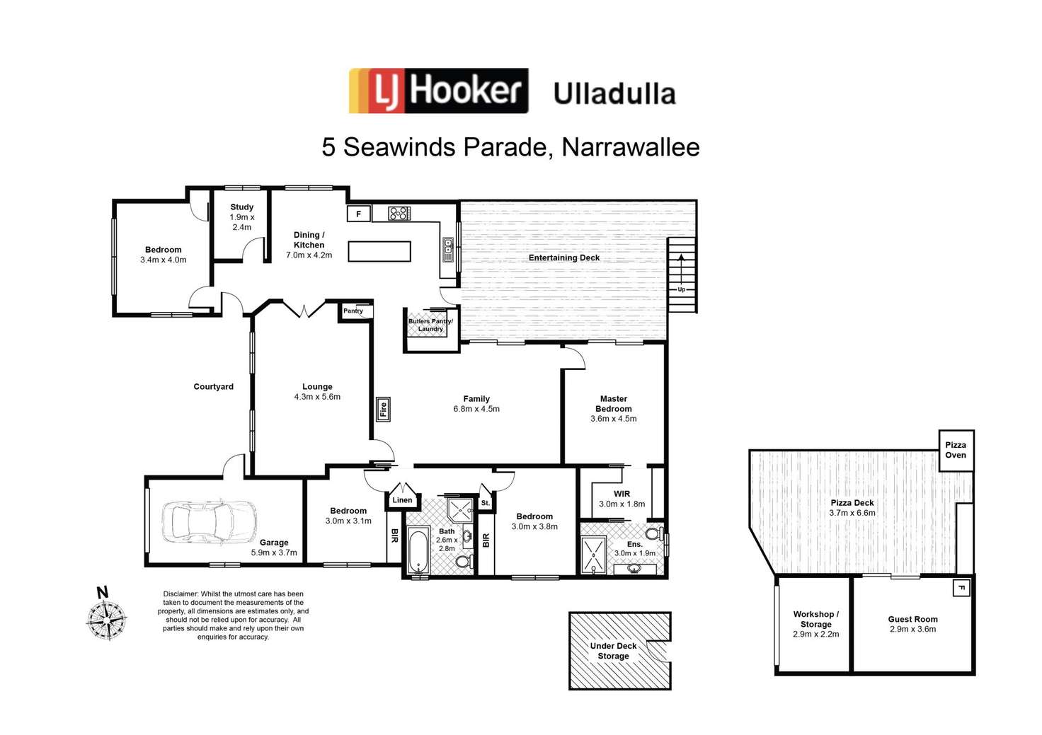 Floorplan of Homely house listing, 5 Seawinds Parade, Narrawallee NSW 2539