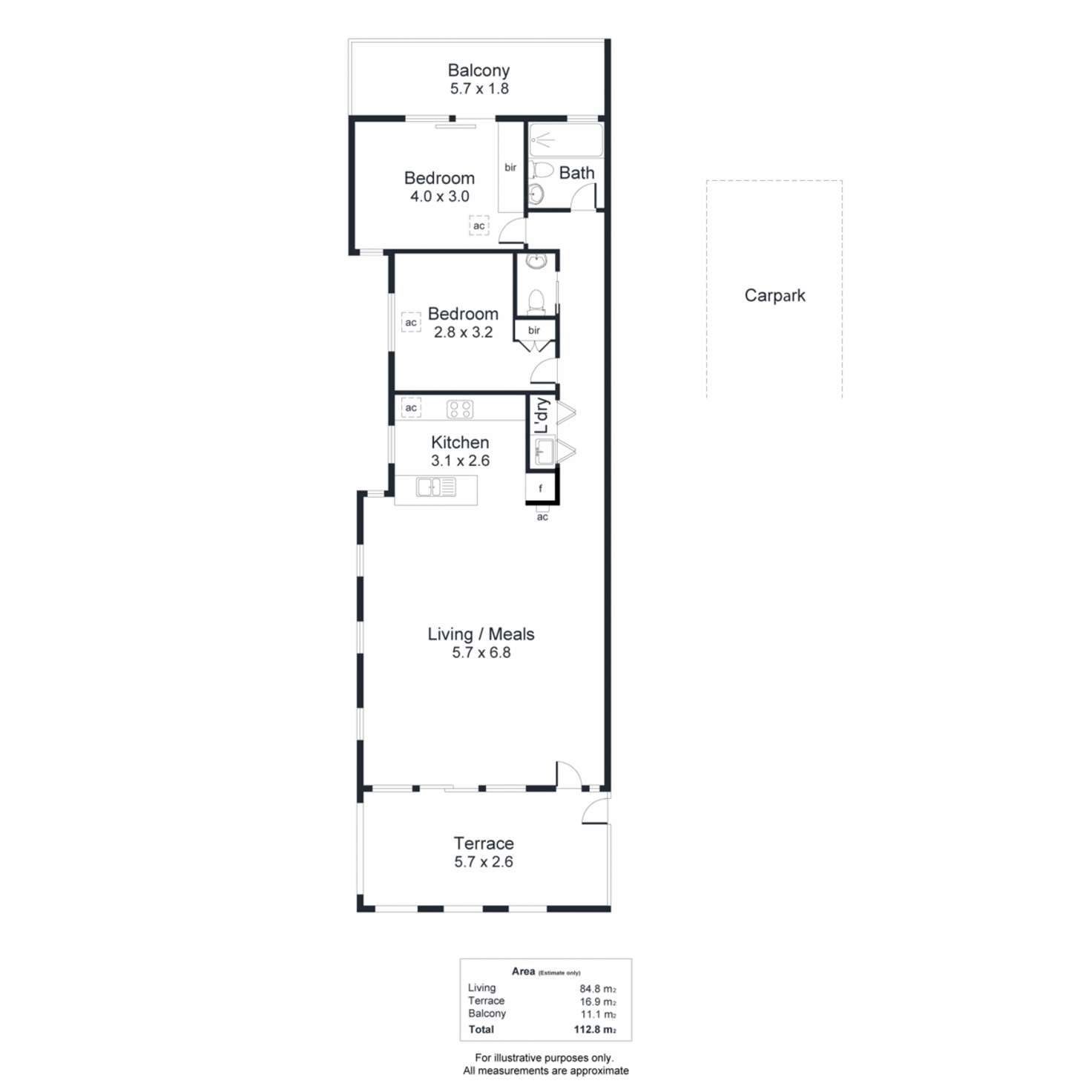 Floorplan of Homely apartment listing, 7/4 Sheppards Lane, Norwood SA 5067