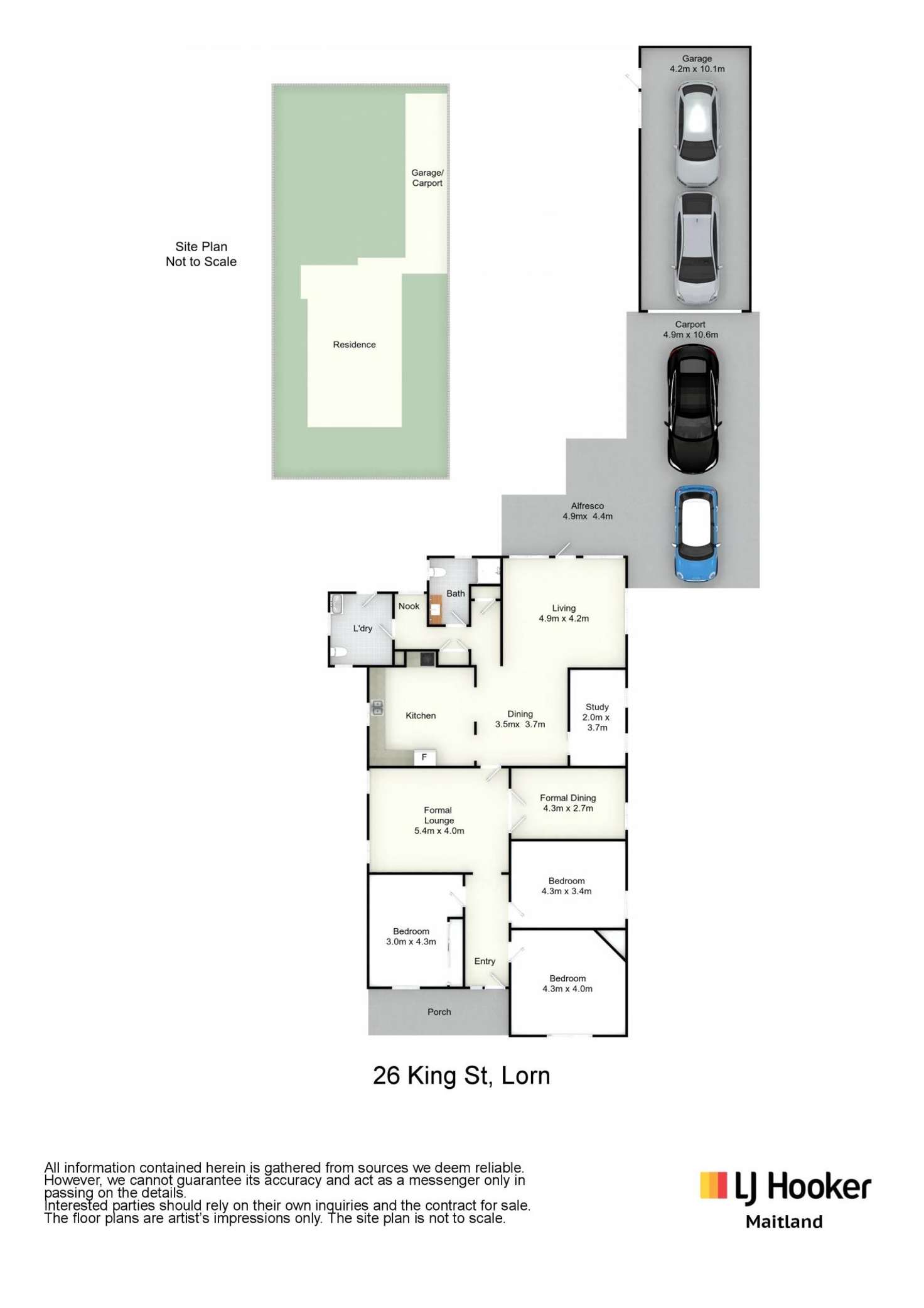 Floorplan of Homely house listing, 26 King Street, Lorn NSW 2320