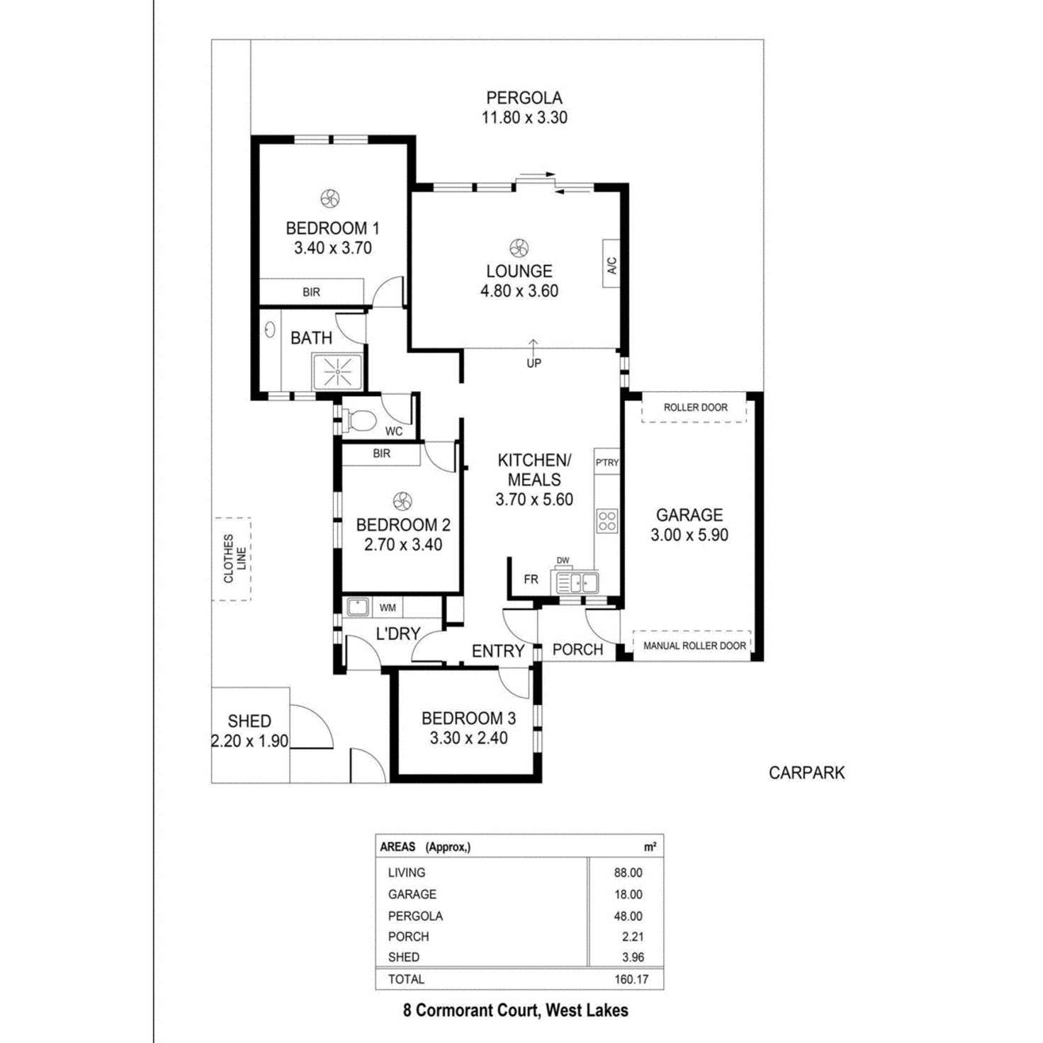 Floorplan of Homely unit listing, 8 Cormorant Court, West Lakes Shore SA 5020