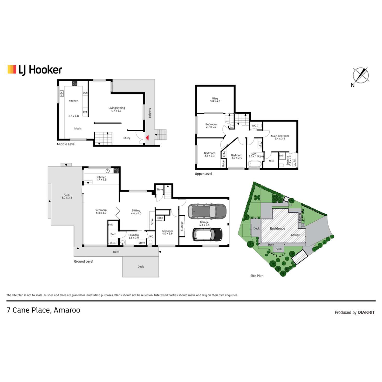 Floorplan of Homely house listing, 7 Cane Place, Amaroo ACT 2914