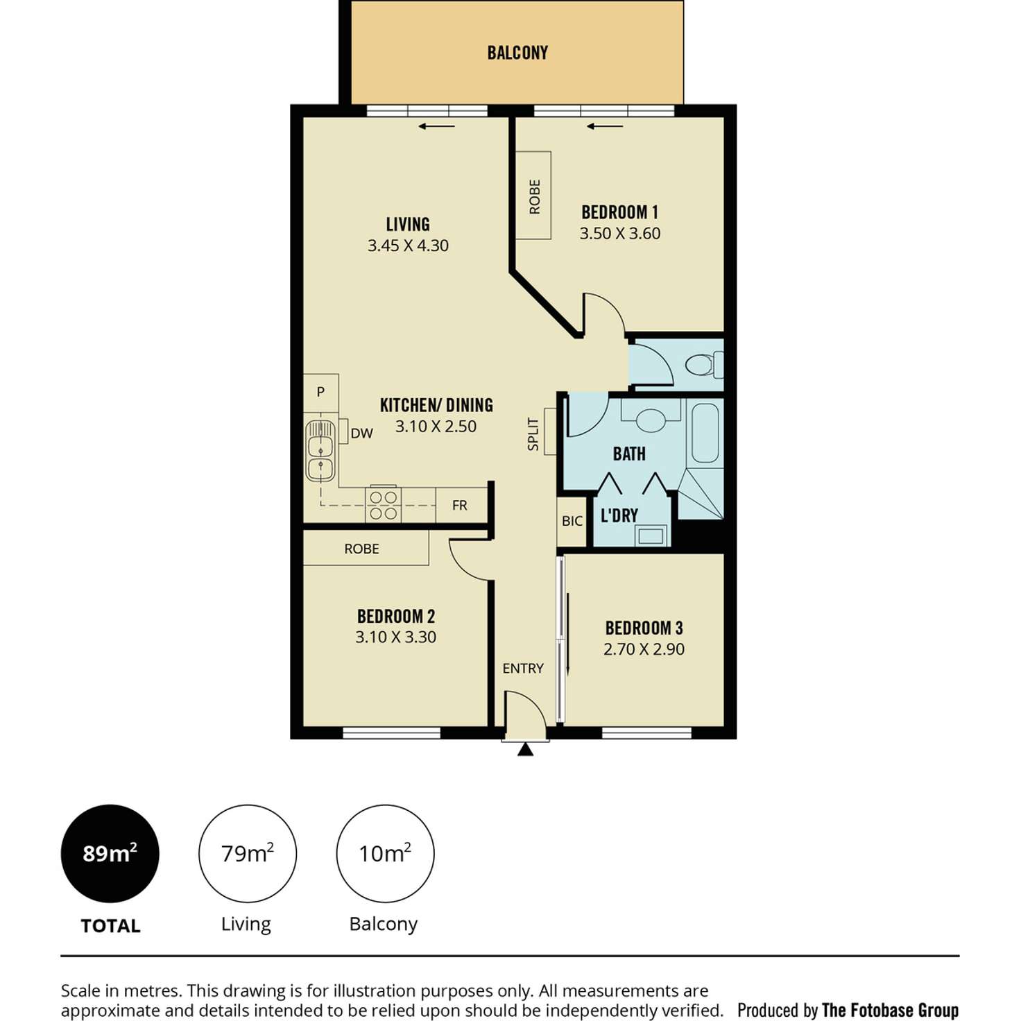 Floorplan of Homely house listing, 19/10-16 Light Common, Mawson Lakes SA 5095