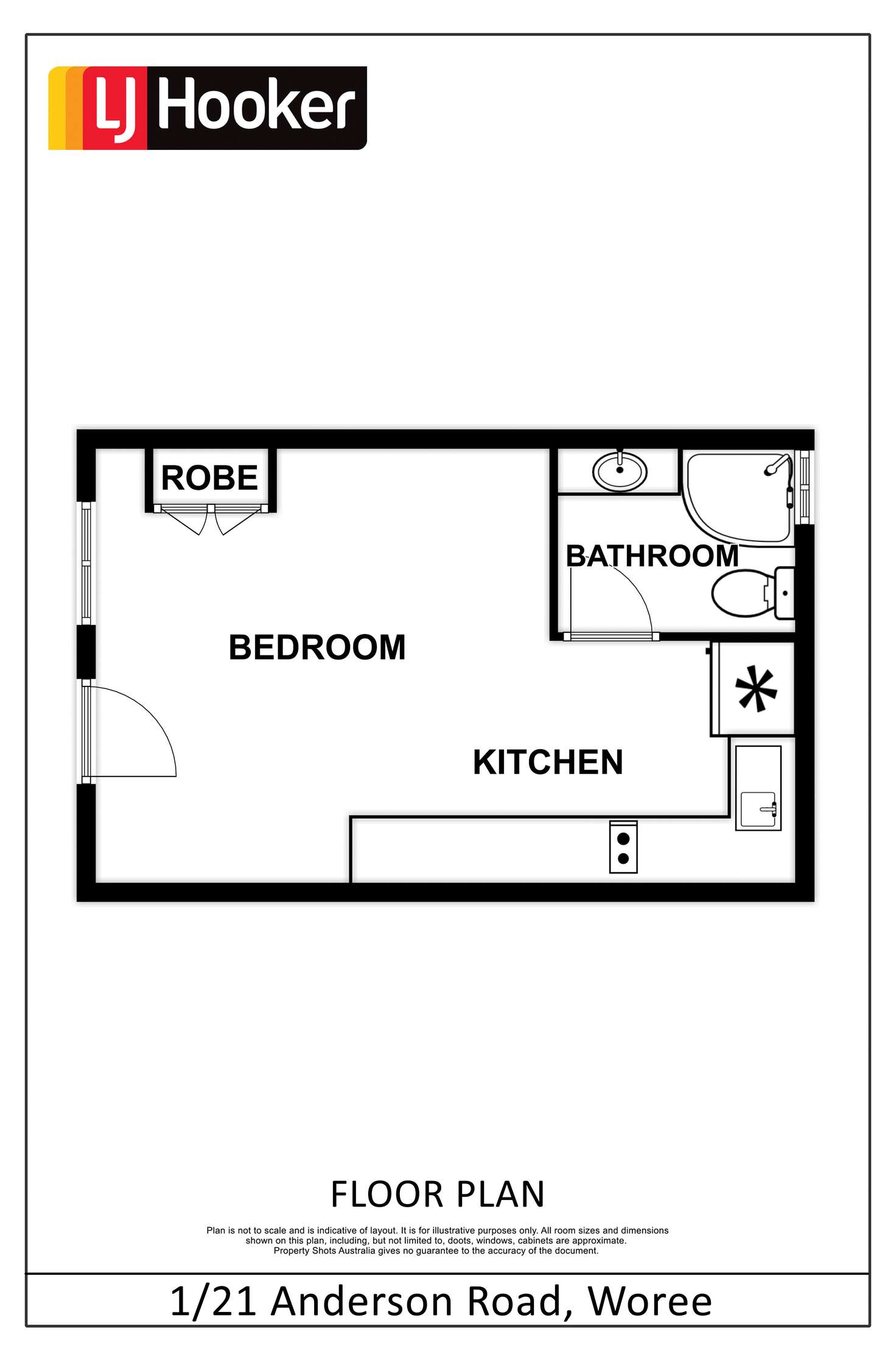 Floorplan of Homely unit listing, 1-21 Anderson Road, Woree QLD 4868