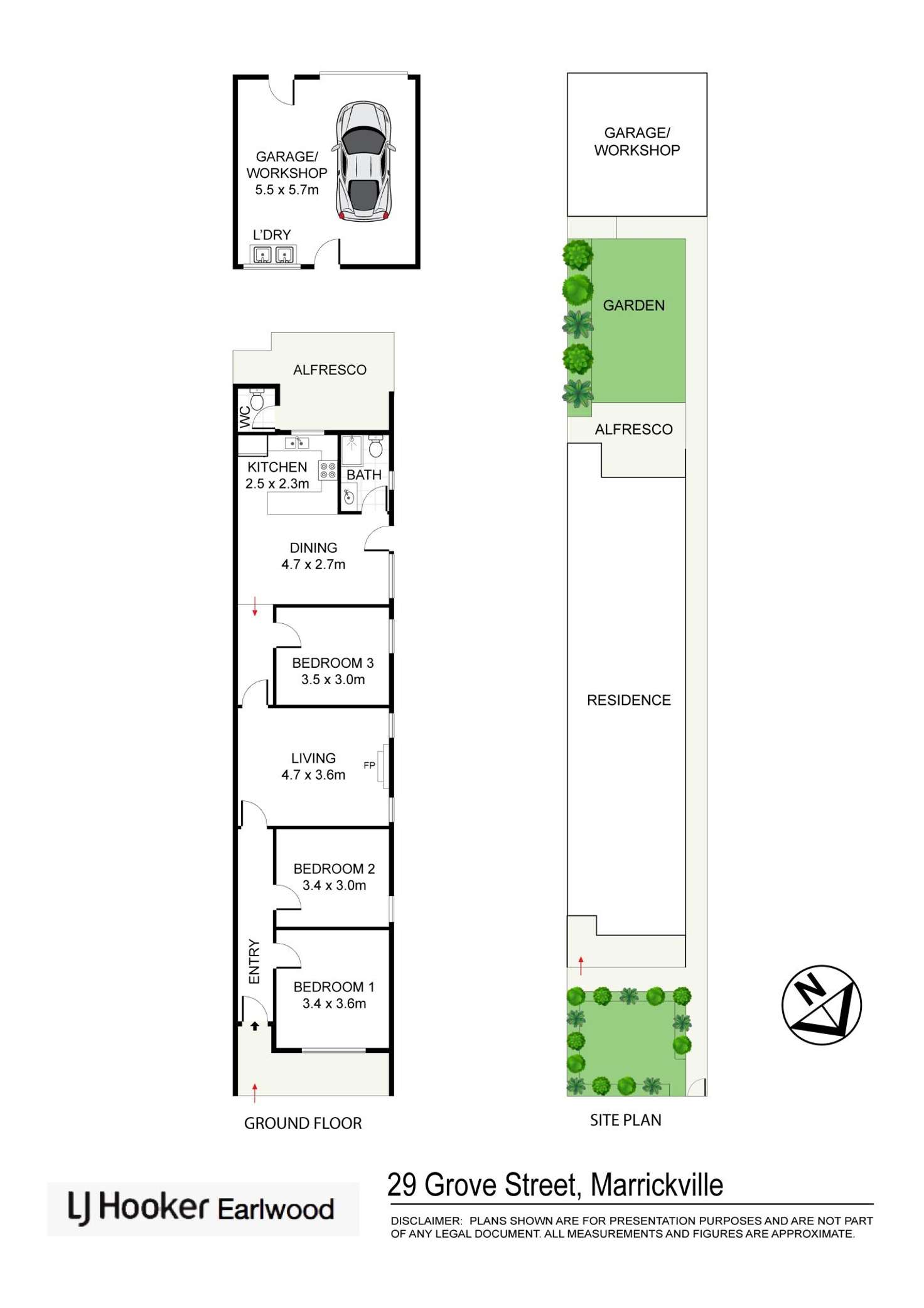 Floorplan of Homely house listing, 29 Grove Street, Marrickville NSW 2204