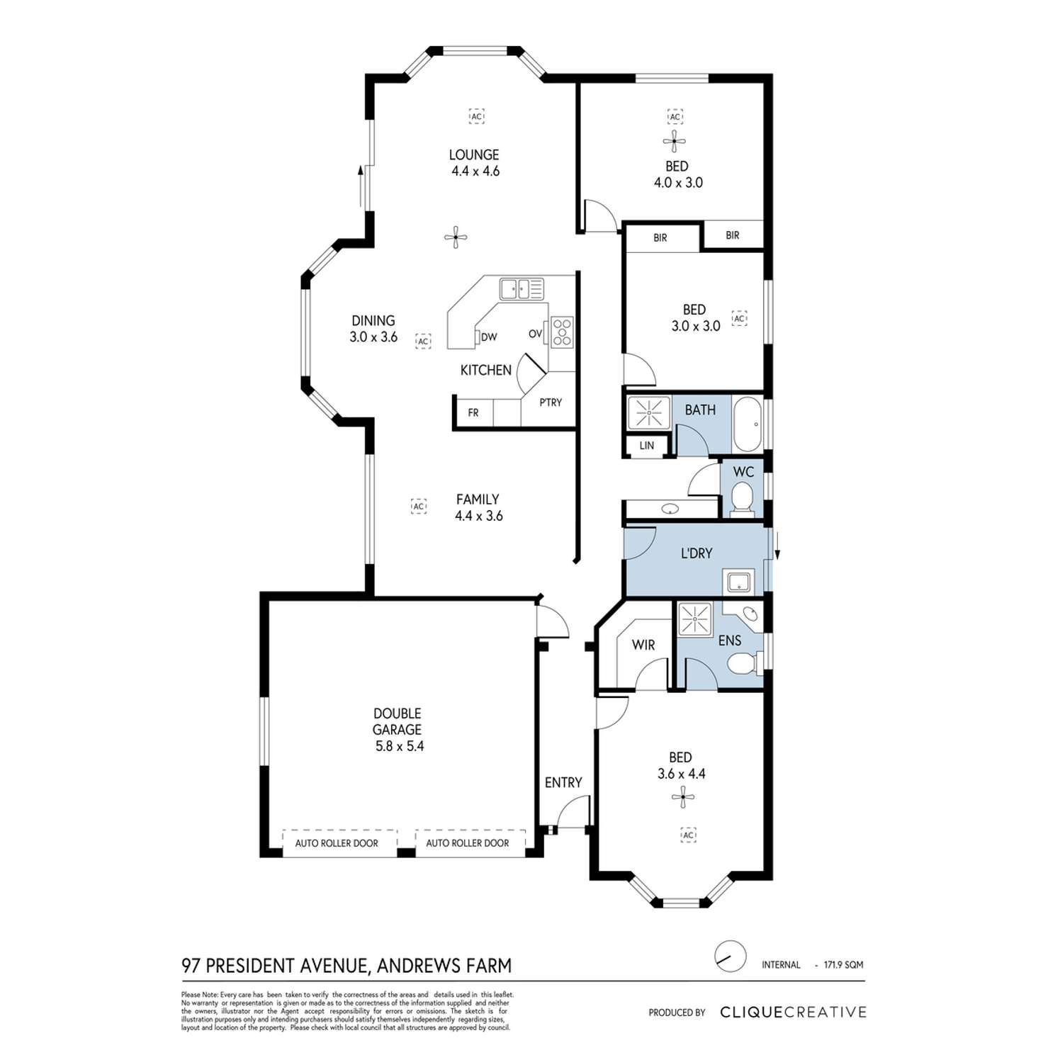 Floorplan of Homely house listing, 97 President Avenue, Andrews Farm SA 5114