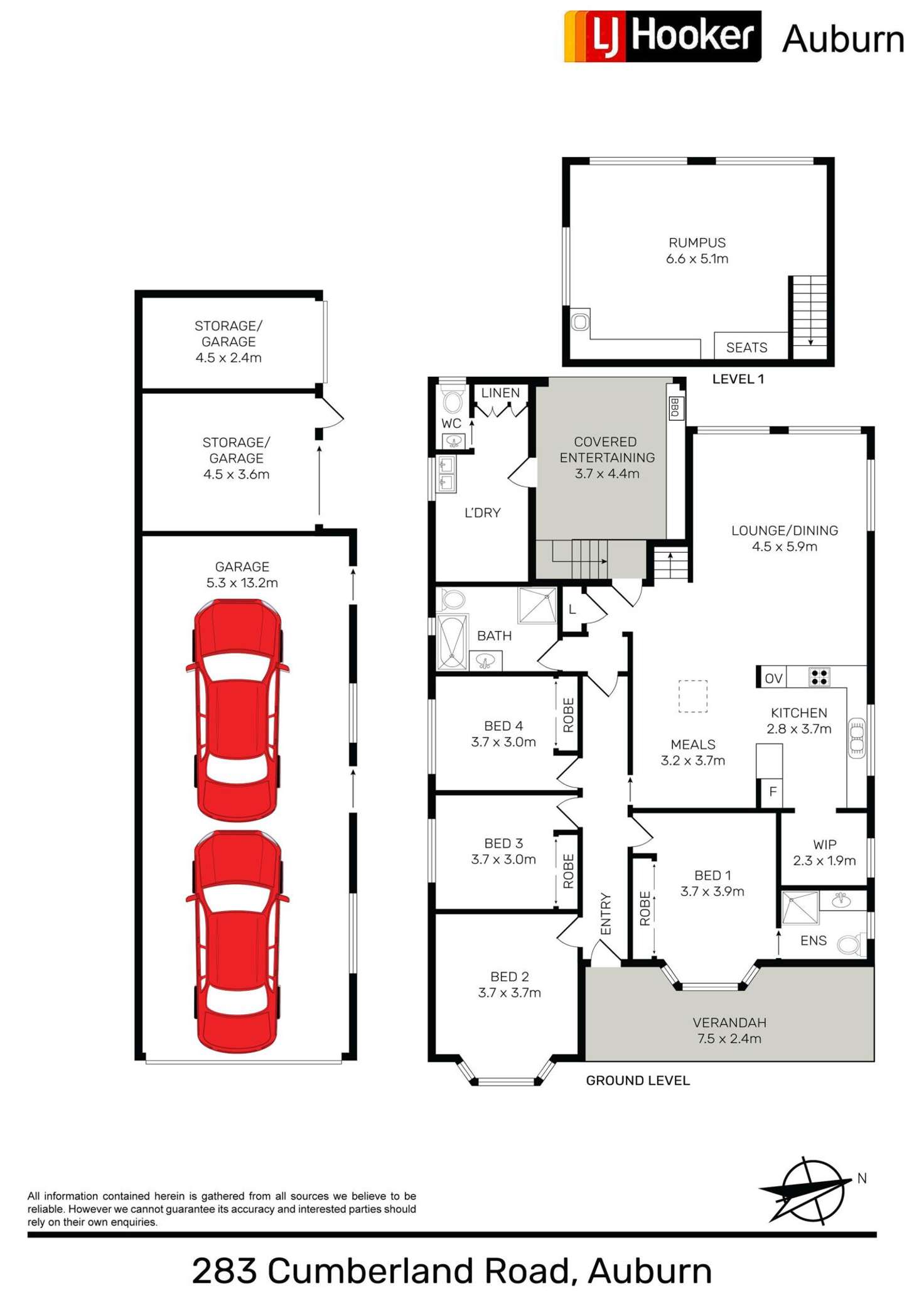 Floorplan of Homely house listing, 283 Cumberland Rd, Auburn NSW 2144