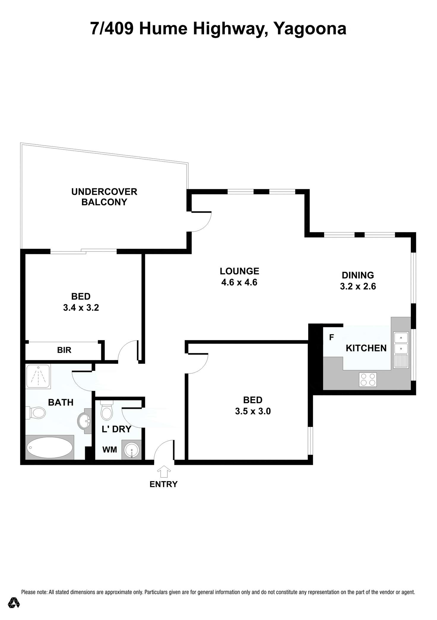 Floorplan of Homely unit listing, 7/409 Hume Hwy, Yagoona NSW 2199