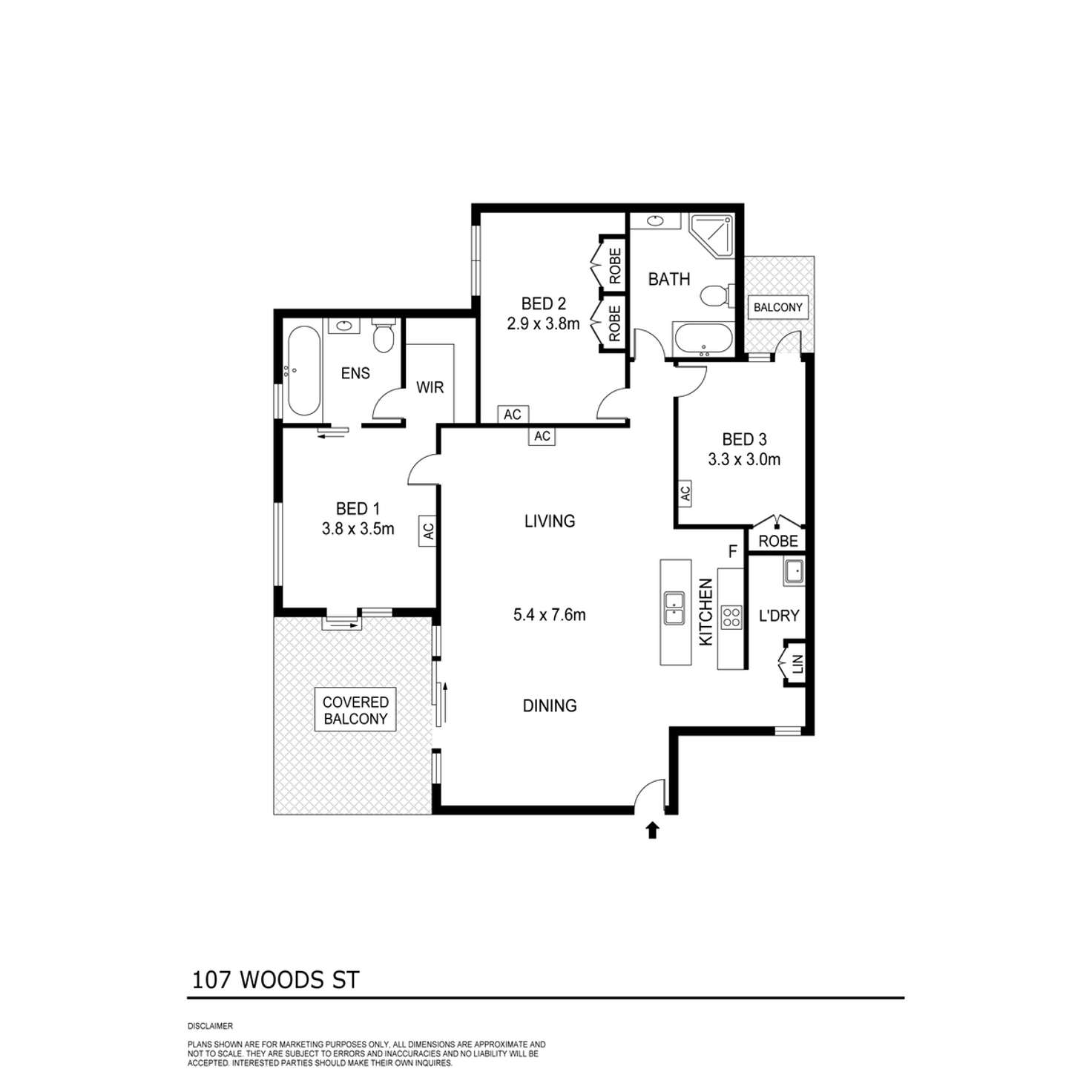 Floorplan of Homely apartment listing, 13/107 woods Street, Darwin City NT 800