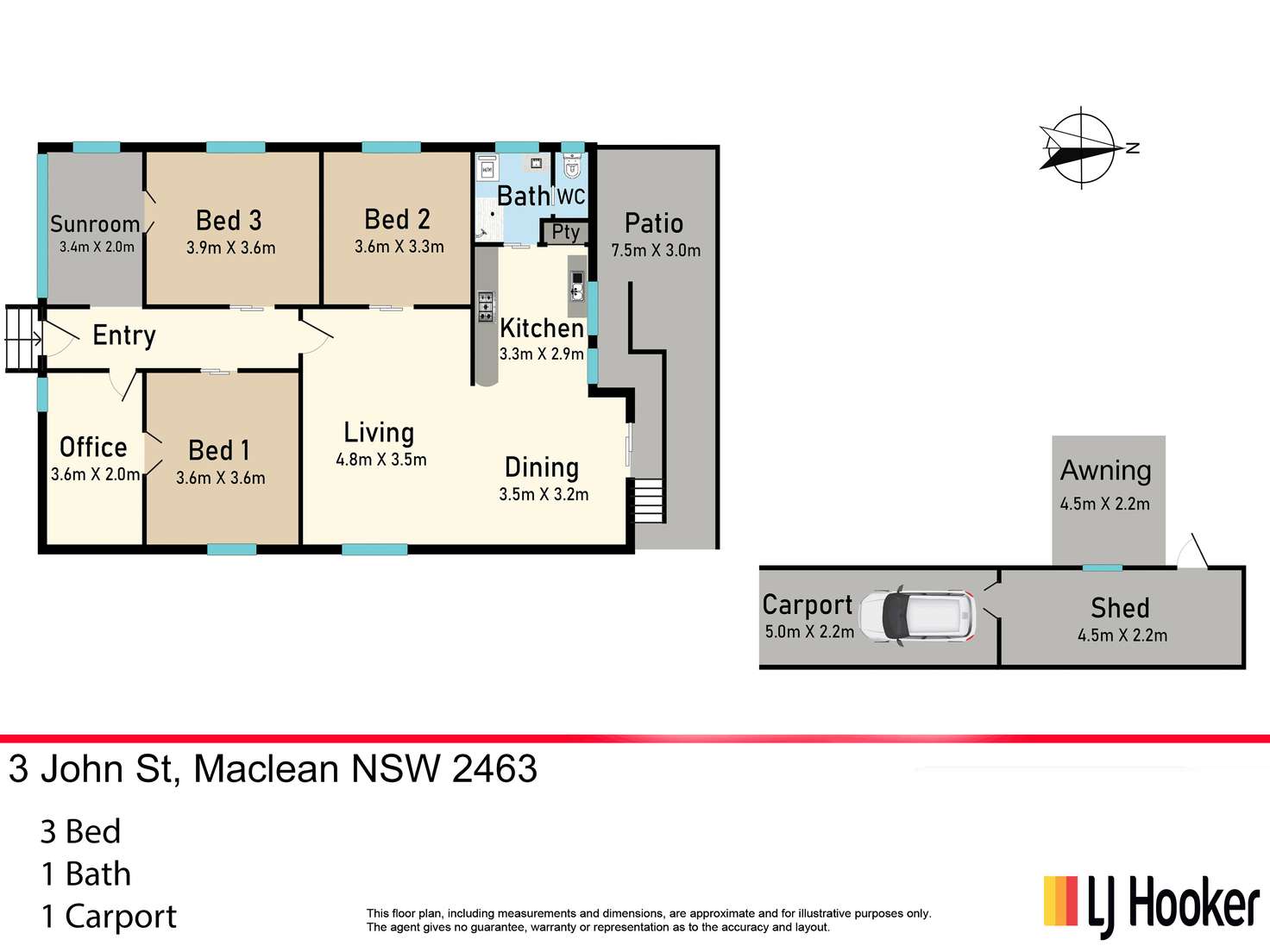 Floorplan of Homely house listing, 3 John Street, Maclean NSW 2463