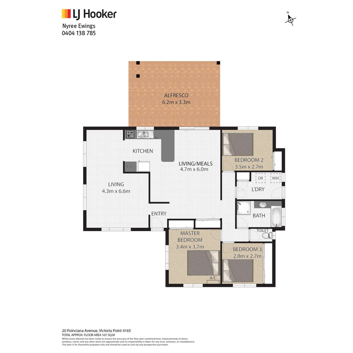 Floorplan of Homely house listing, 20 Poinciana Avenue, Victoria Point QLD 4165