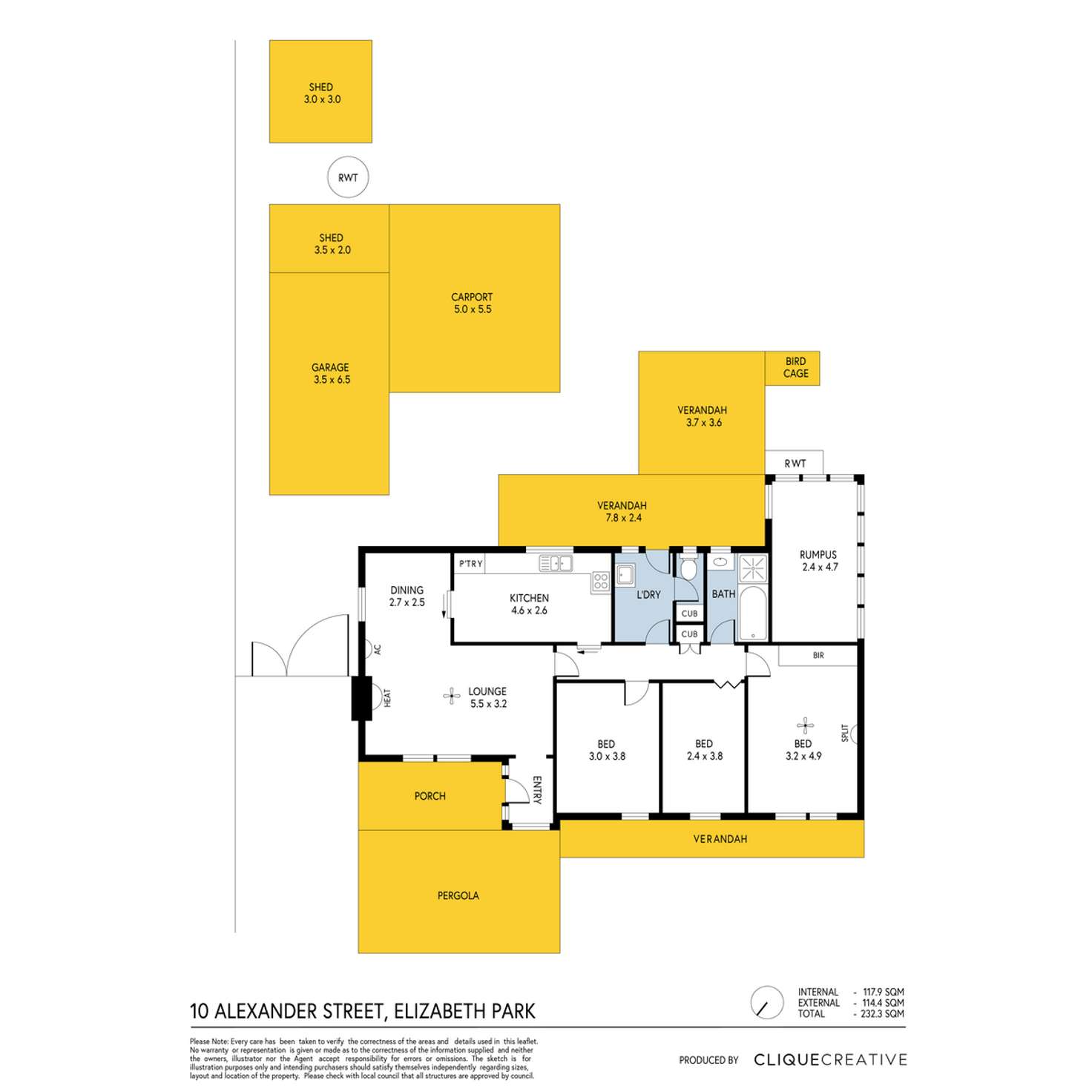 Floorplan of Homely house listing, 10 Alexander Street, Elizabeth Park SA 5113