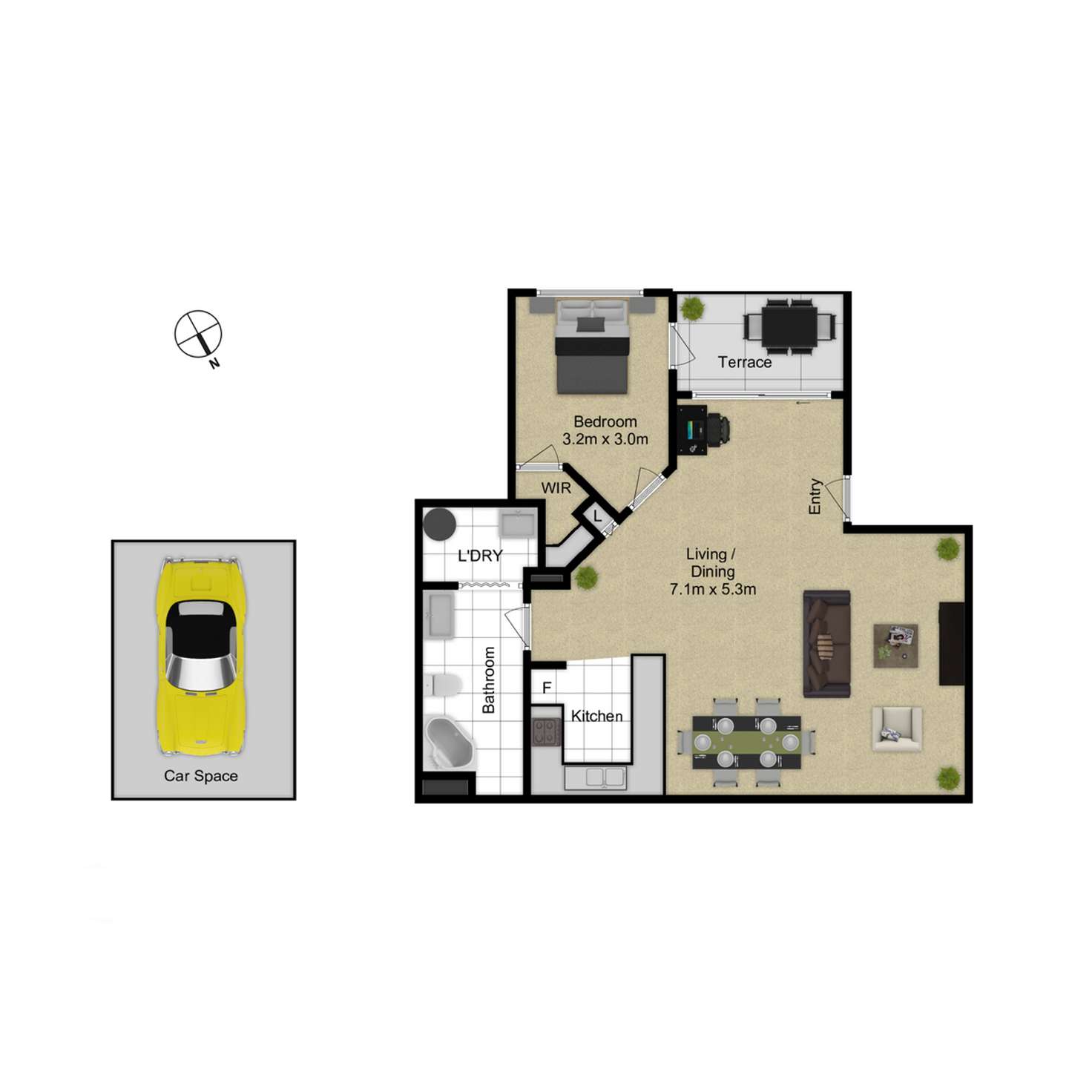 Floorplan of Homely apartment listing, 57/11 Fawkner Street, Braddon ACT 2612