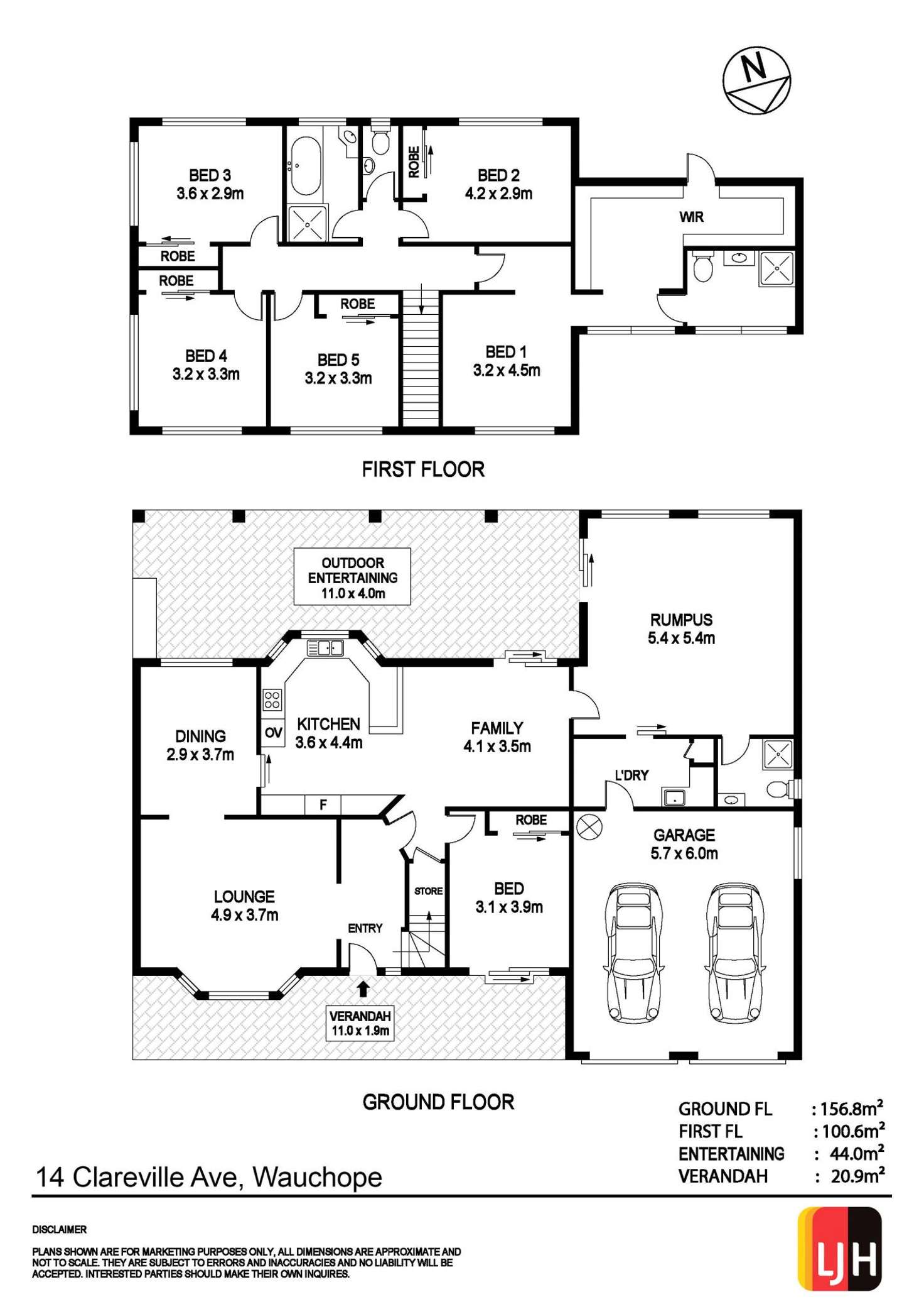 Floorplan of Homely house listing, 14 Clareville Avenue, Wauchope NSW 2446