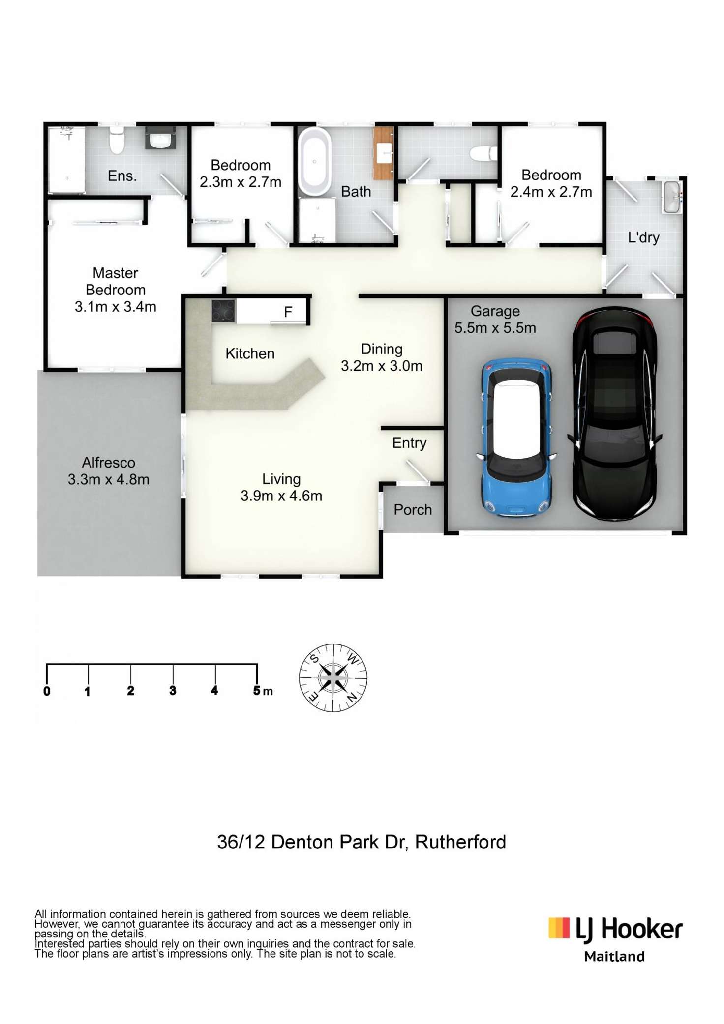 Floorplan of Homely unit listing, 36/12 Denton Park Drive, Rutherford NSW 2320