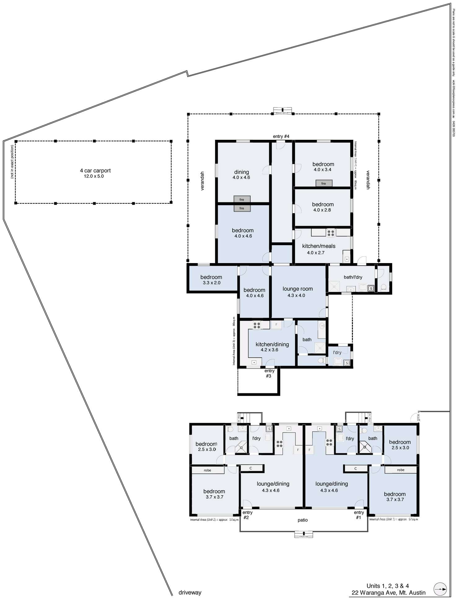 Floorplan of Homely blockOfUnits listing, 22 Waranga Avenue, Mount Austin NSW 2650
