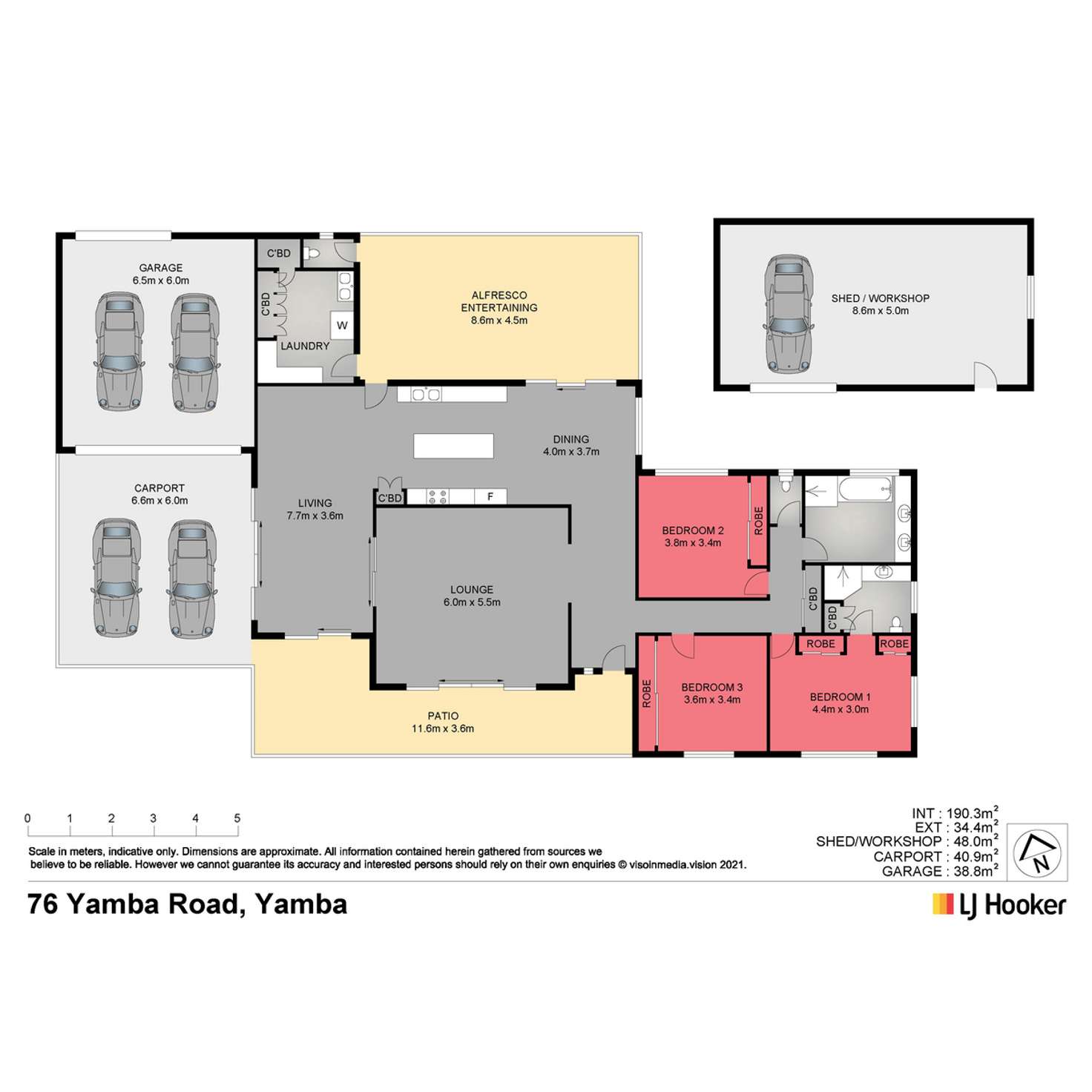 Floorplan of Homely house listing, 76 Yamba Road, Yamba NSW 2464