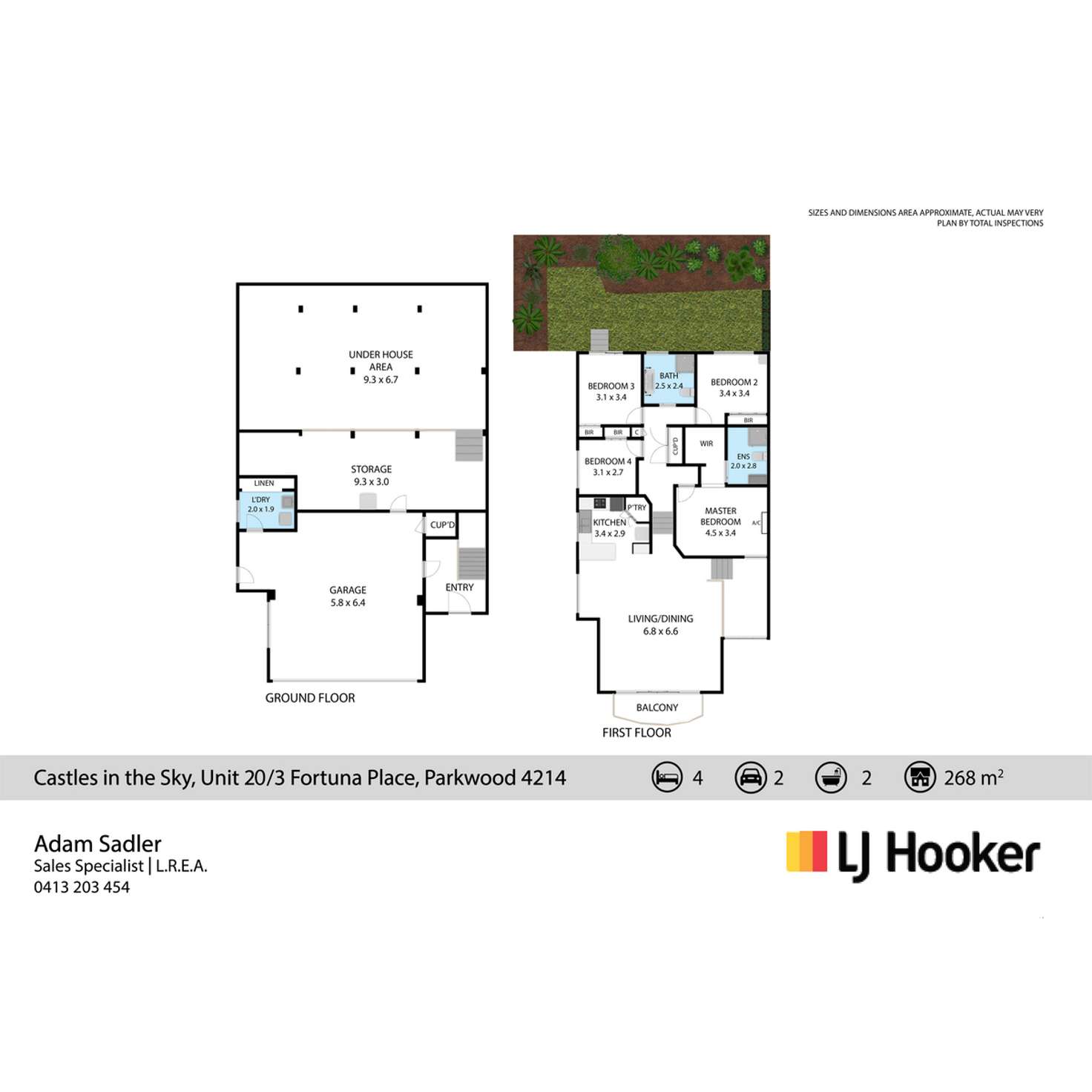 Floorplan of Homely house listing, 20/3-15 Fortuna Place, Parkwood QLD 4214