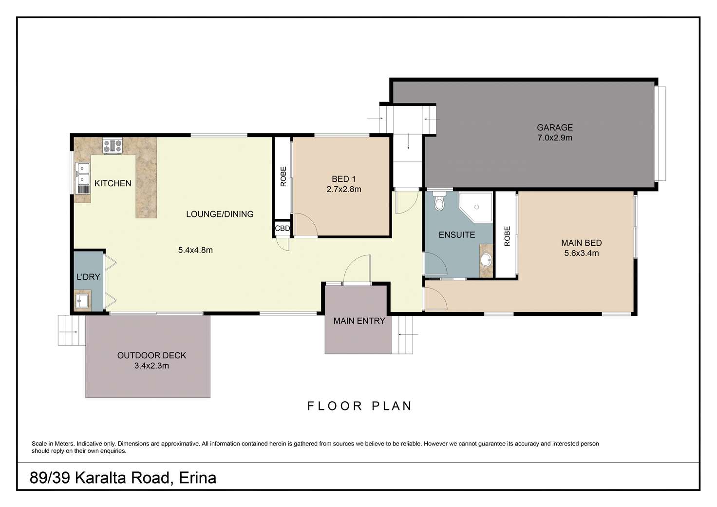 Floorplan of Homely house listing, 89/39 Karalta Court, Erina NSW 2250