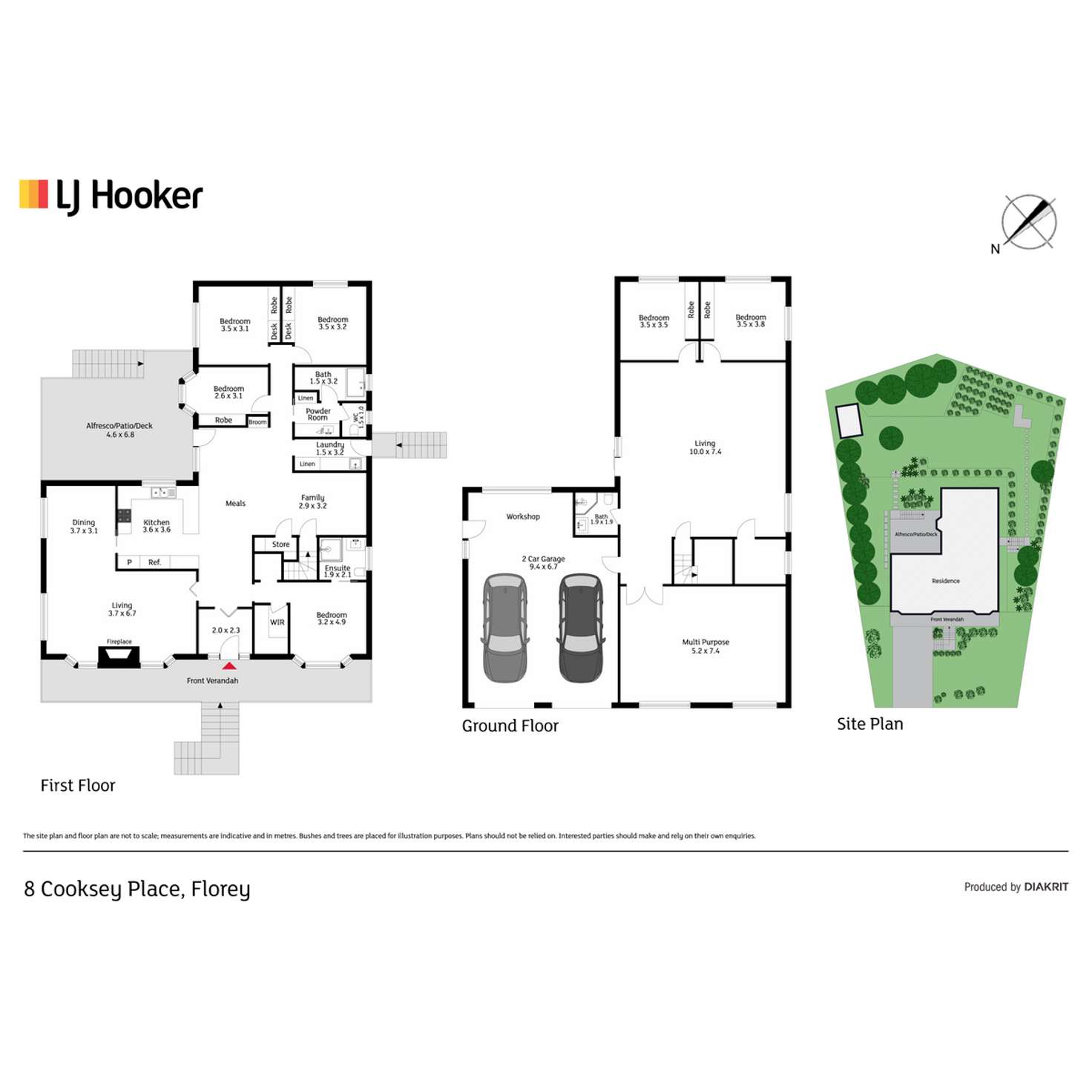 Floorplan of Homely house listing, 8 Cooksey Place, Florey ACT 2615