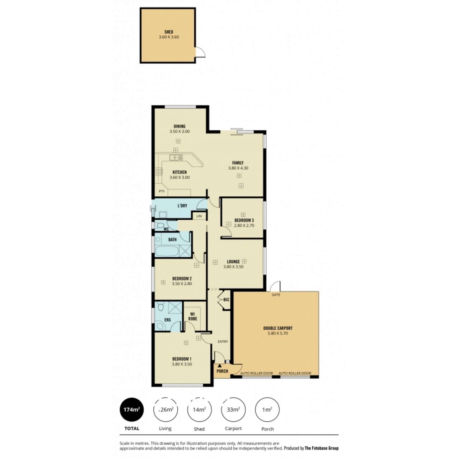 Floorplan of Homely house listing, 56 Potts Road, Evanston Park SA 5116
